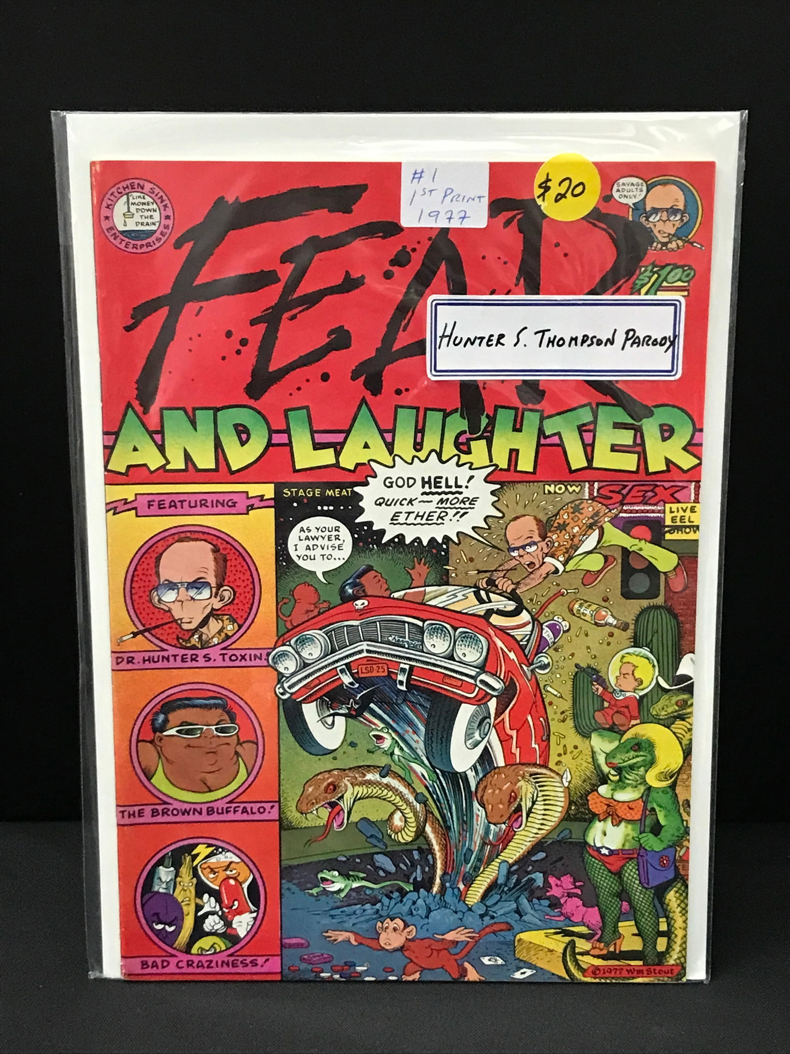 FEAR AND LAUGHTER #1 1ST PRINT (1977) - KITCHEN SINK ENTERPRISES: Prices are in Canadian dollars