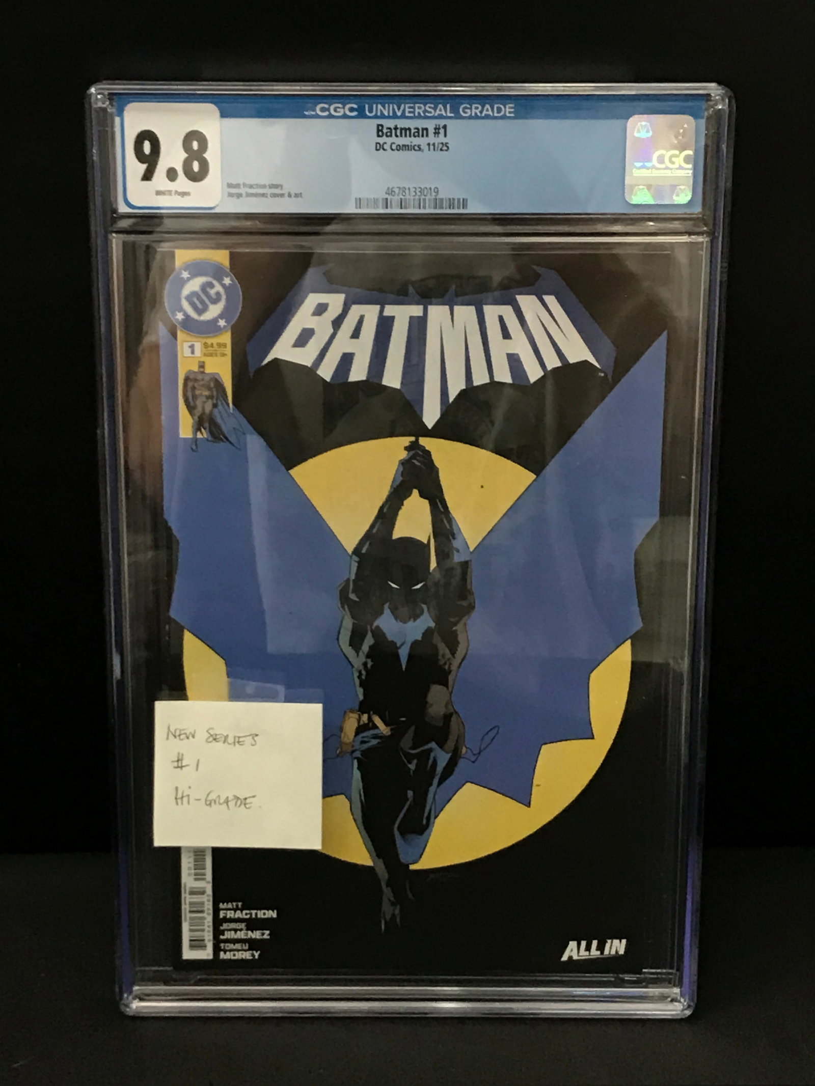 BATMAN #1 BY DC COMICS - CGC GRADE 9.8: Prices are in Canadian dollars
