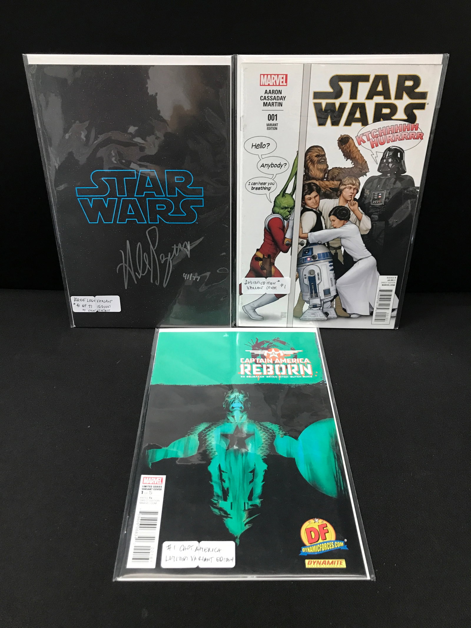 LOT OF 3 MIXED TITLE LIMITED EDITION COMICS - VARIOUS PUBLISHERS: Prices are in Canadian dollars