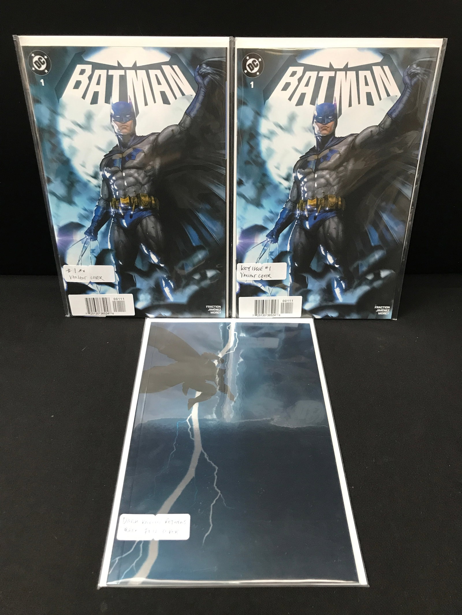 LOT OF 3 BATMAN VARIANT EDITION COMICS - DC COMICS: Prices are in Canadian dollars