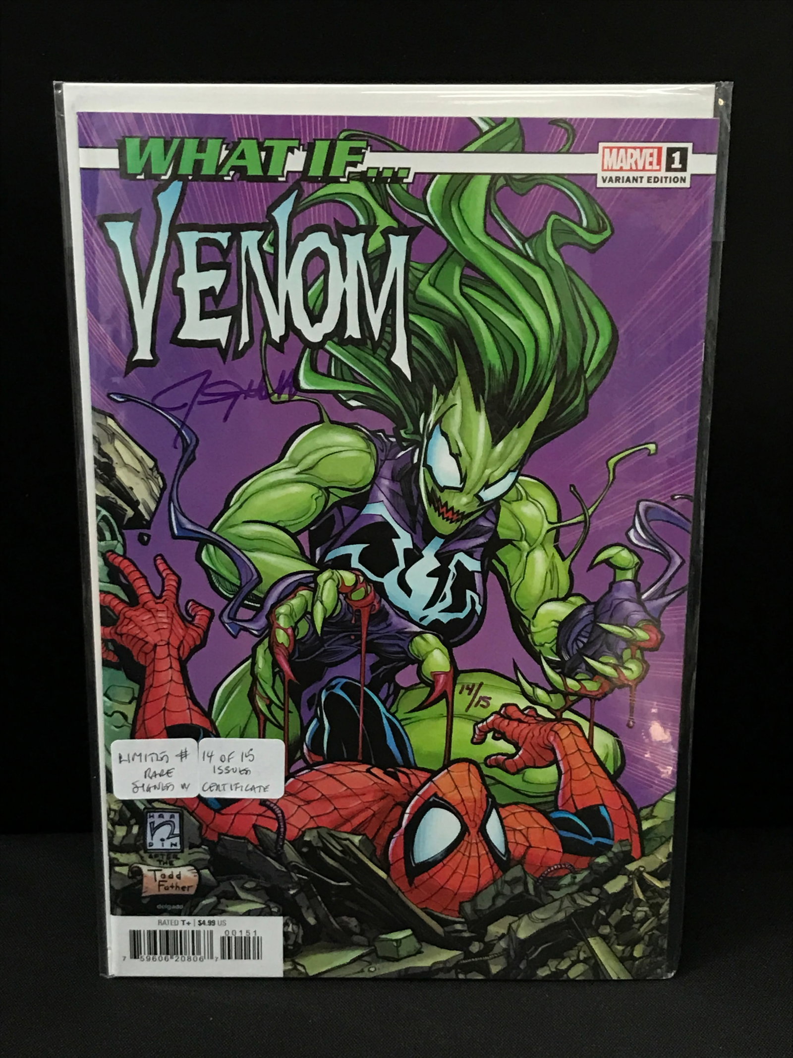 WHAT IF #1 VARIANT EDITION SIGNED WITH CERT - MARVEL COMICS (1 of 1)