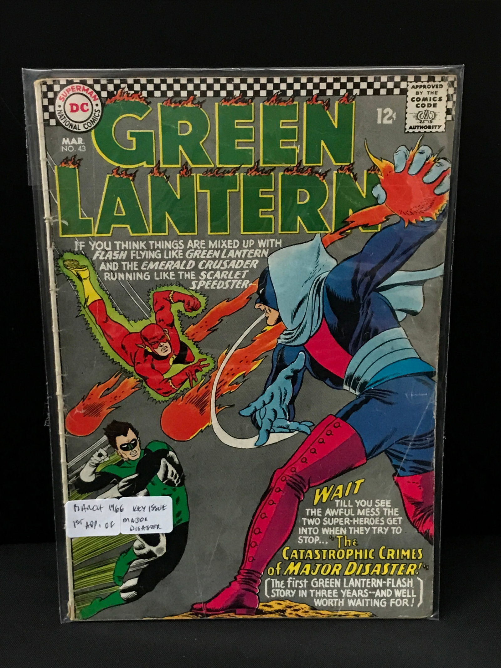 THE GREEN LANTERN #43 (1966) 1ST APP MAJOR DISASTER - DC COMICS (1 of 1)