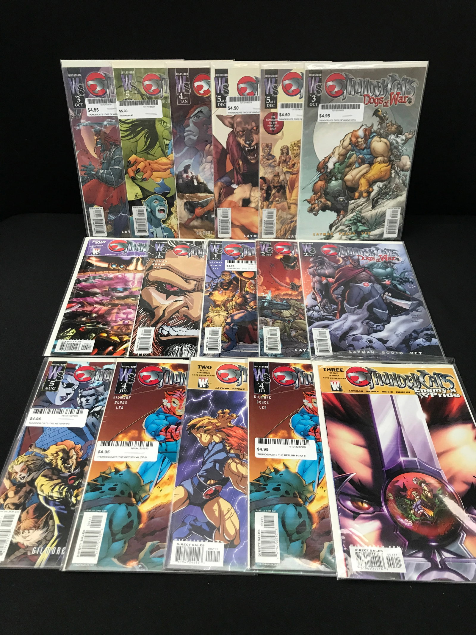LOT OF 16 THUNDERCATS COMICS: Prices are in Canadian Dollars