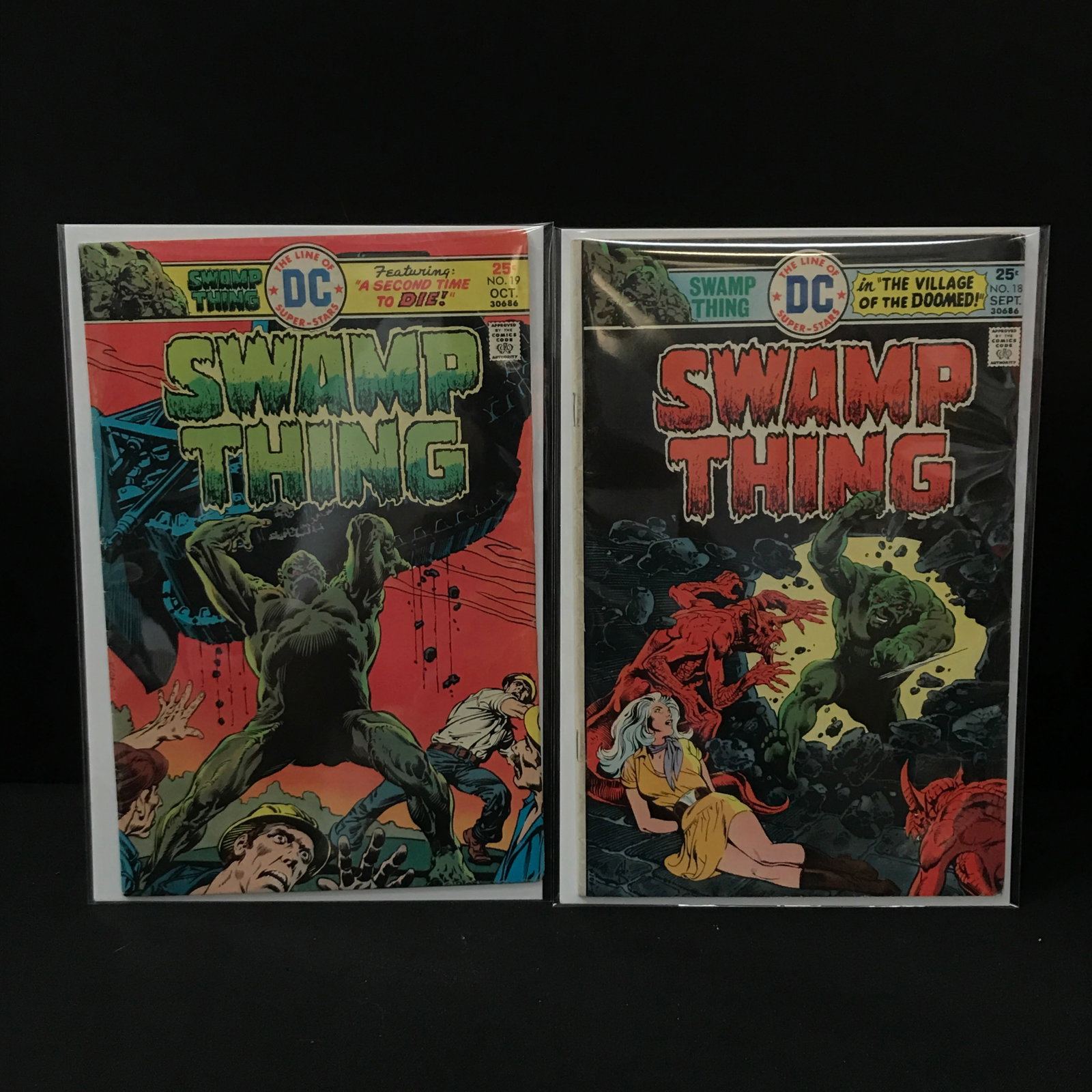 LOT OF 2 SWAMP THING COMICS #18 - #19 - DC COMICS (1 of 1)