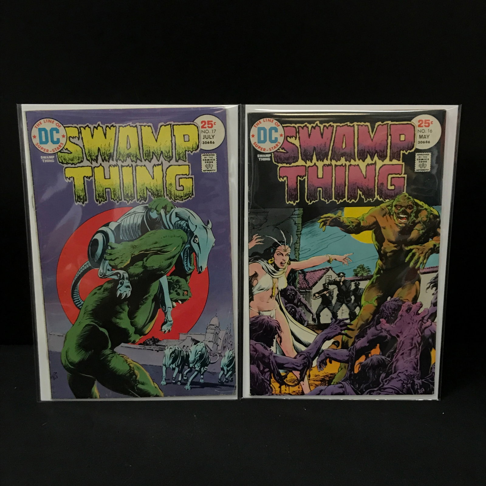 LOT OF 2 SWAMP THING COMICS #16 - #17 - DC COMICS: Prices are in Canadian Dollars