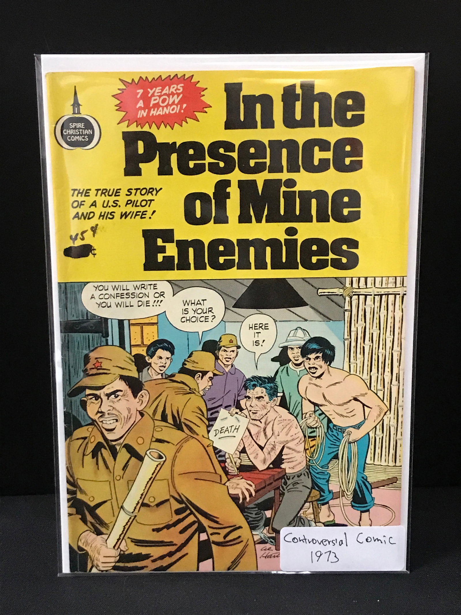 IN THE PRESENSE OF MINE ENEMIES (1973) SPIRE CHRISTIAN COMICS: Prices are in Canadian Dollars