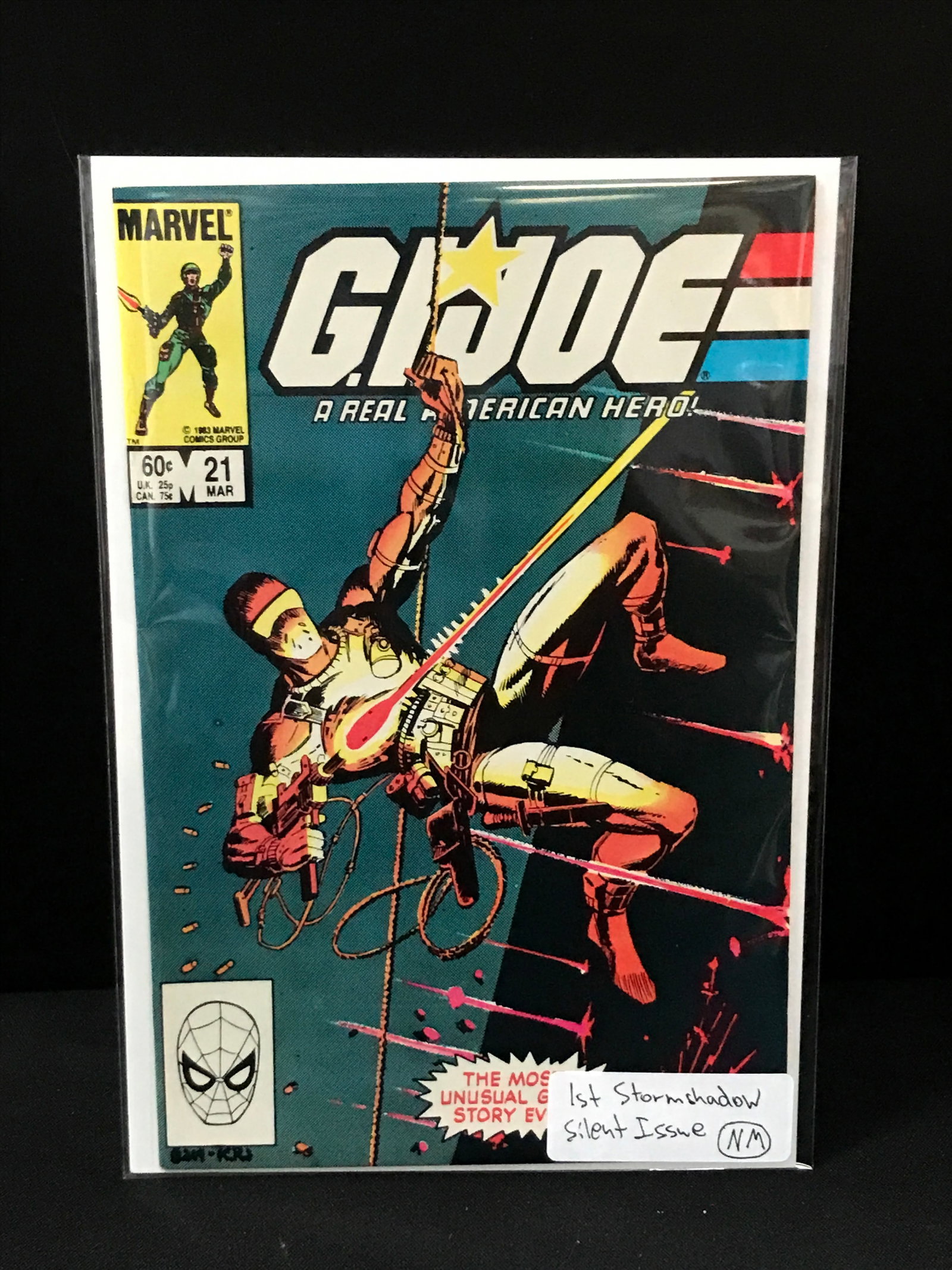 G.I JOE #21 1ST STORMSHADOW SILENCE ISSUE - MARVEL COMICS: Prices are in Canadian Dollars