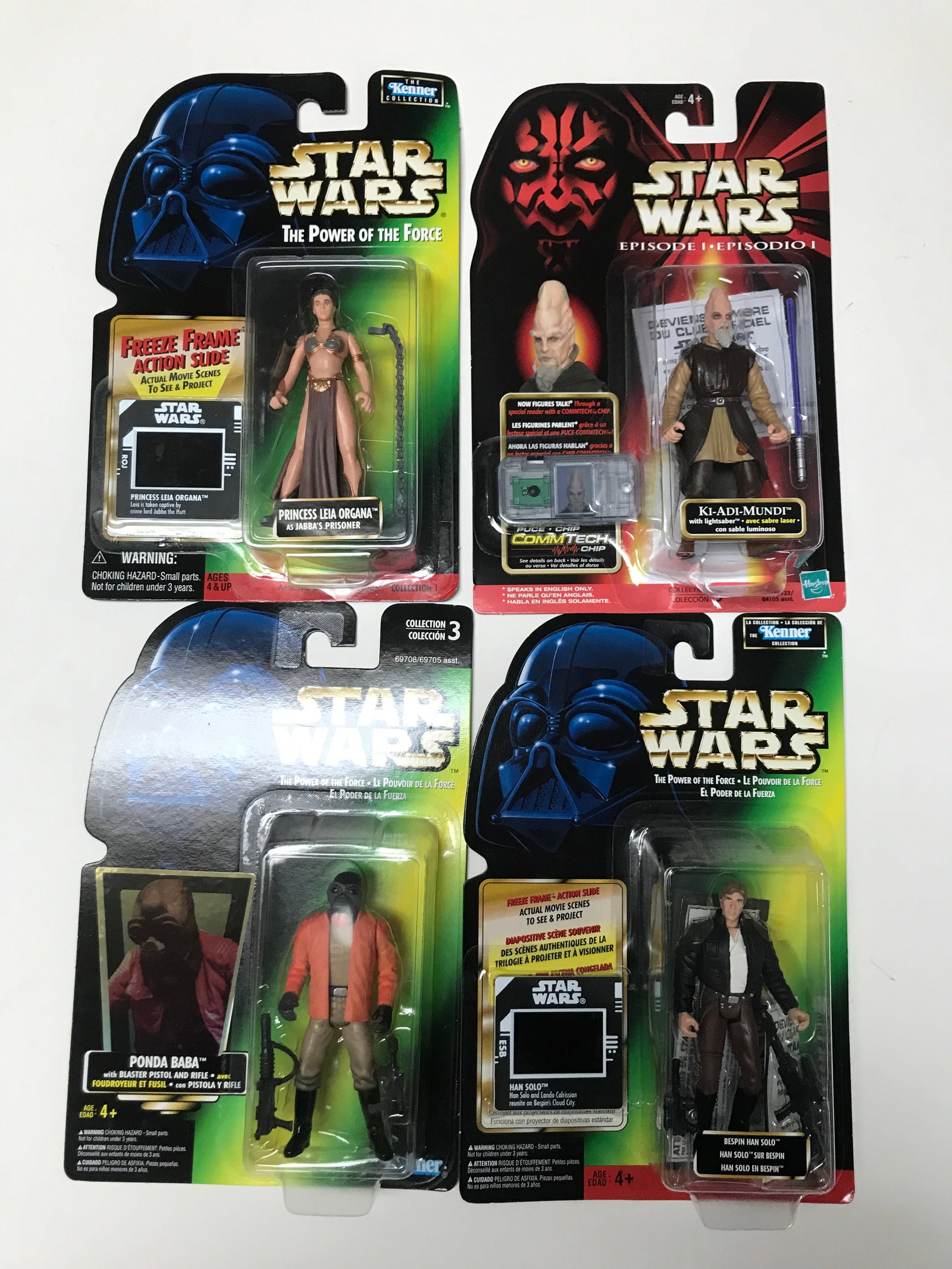 LOT OF 4 STAR WARS ACTION FIGURES IN ORIGINAL PACKAGING (1 of 1)