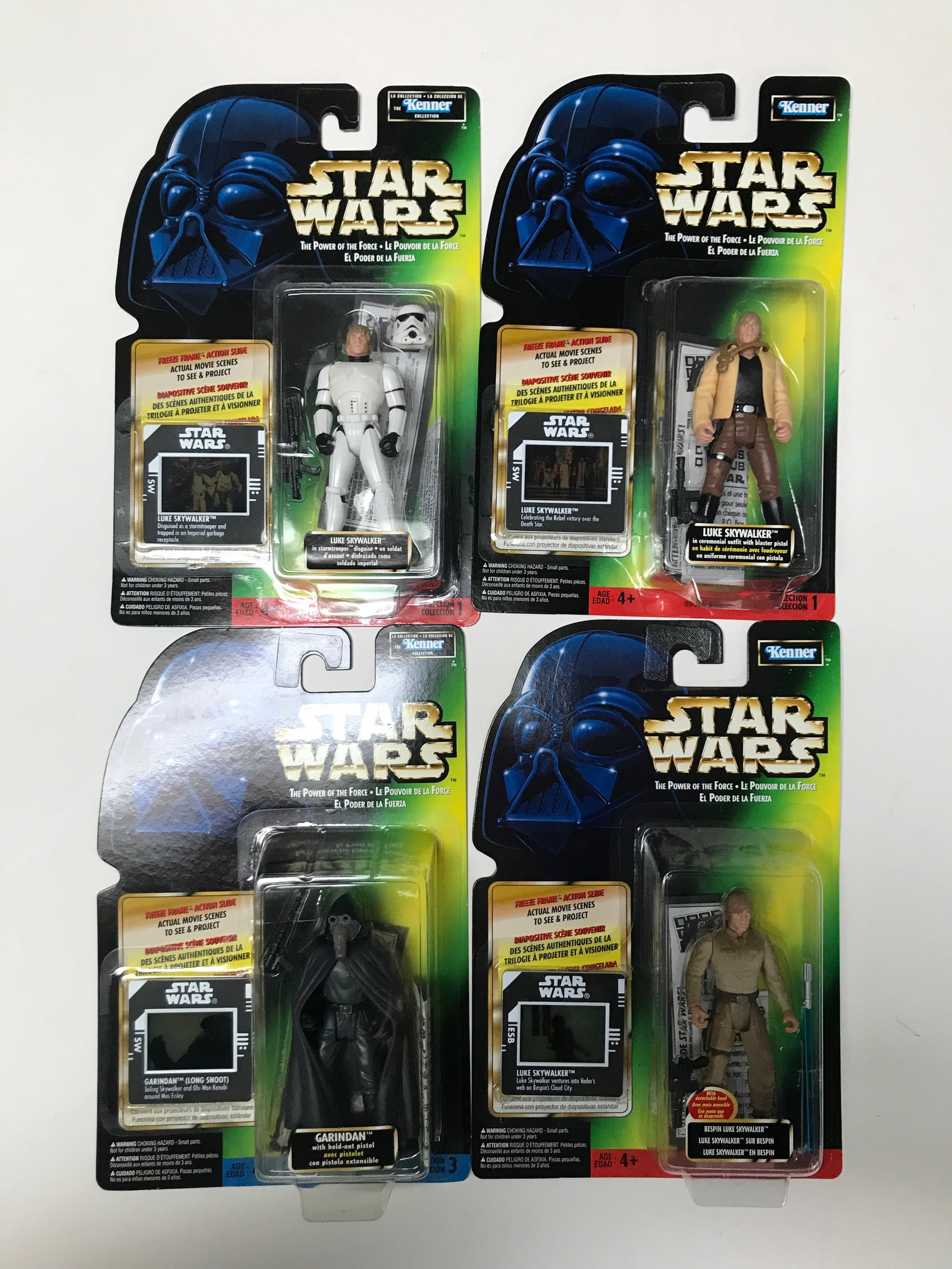 LOT OF 4 STAR WARS ACTION FIGURES IN ORIGINAL PACKAGING (1 of 1)