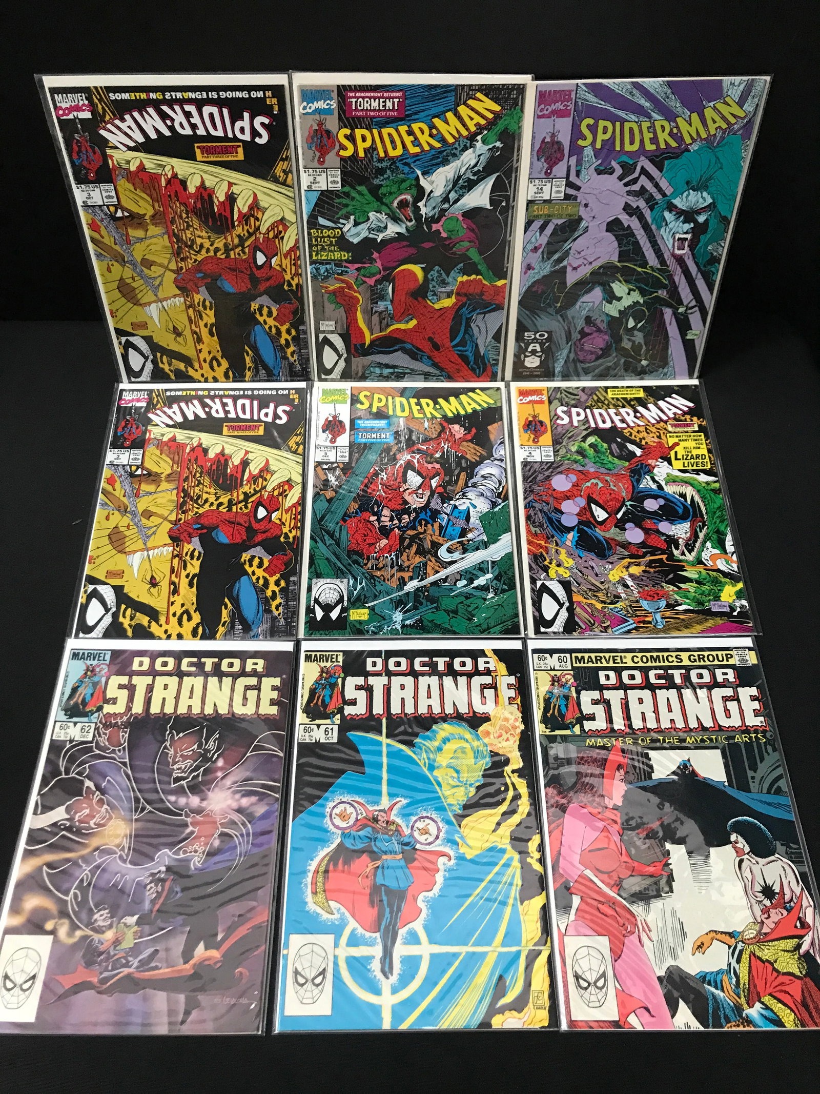 LOT OF 9 MIXED TITLE COMICS - MARVEL COMICS (1 of 1)