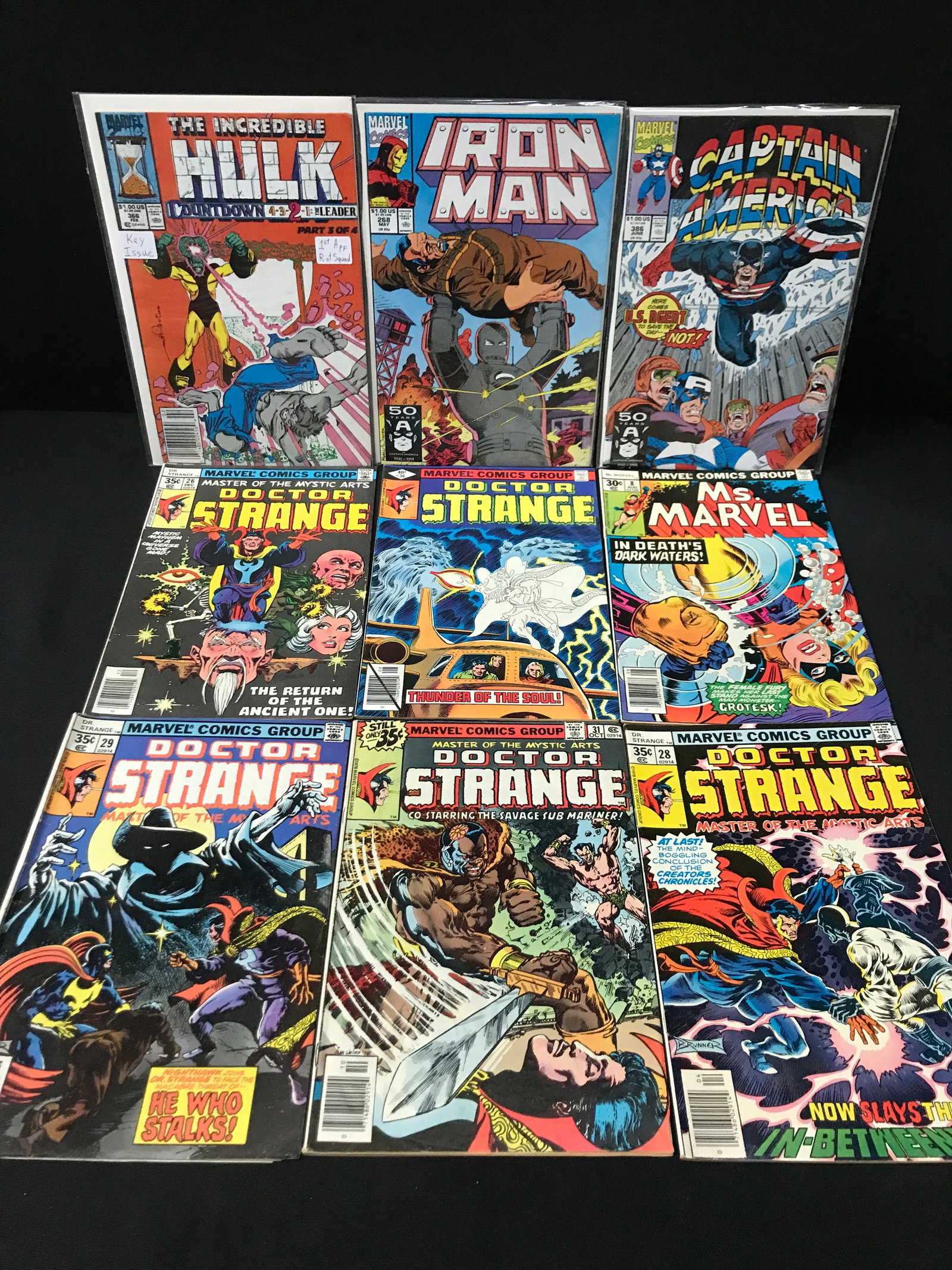 LOT OF 9 MIXED TITLE COMICS - MARVEL COMICS (1 of 1)
