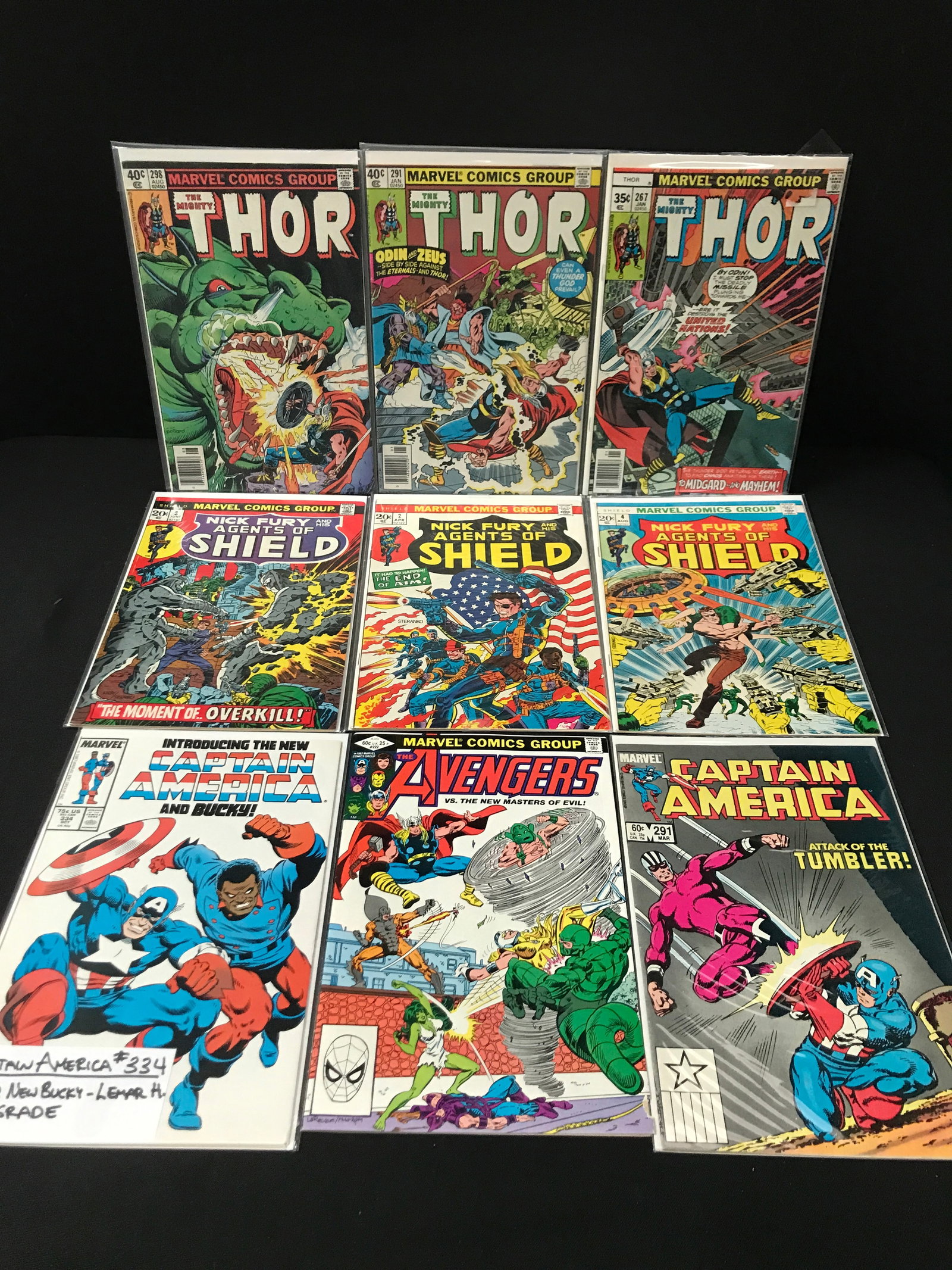LOT OF 9 MIXED TITLE COMICS - MARVEL COMICS (1 of 1)