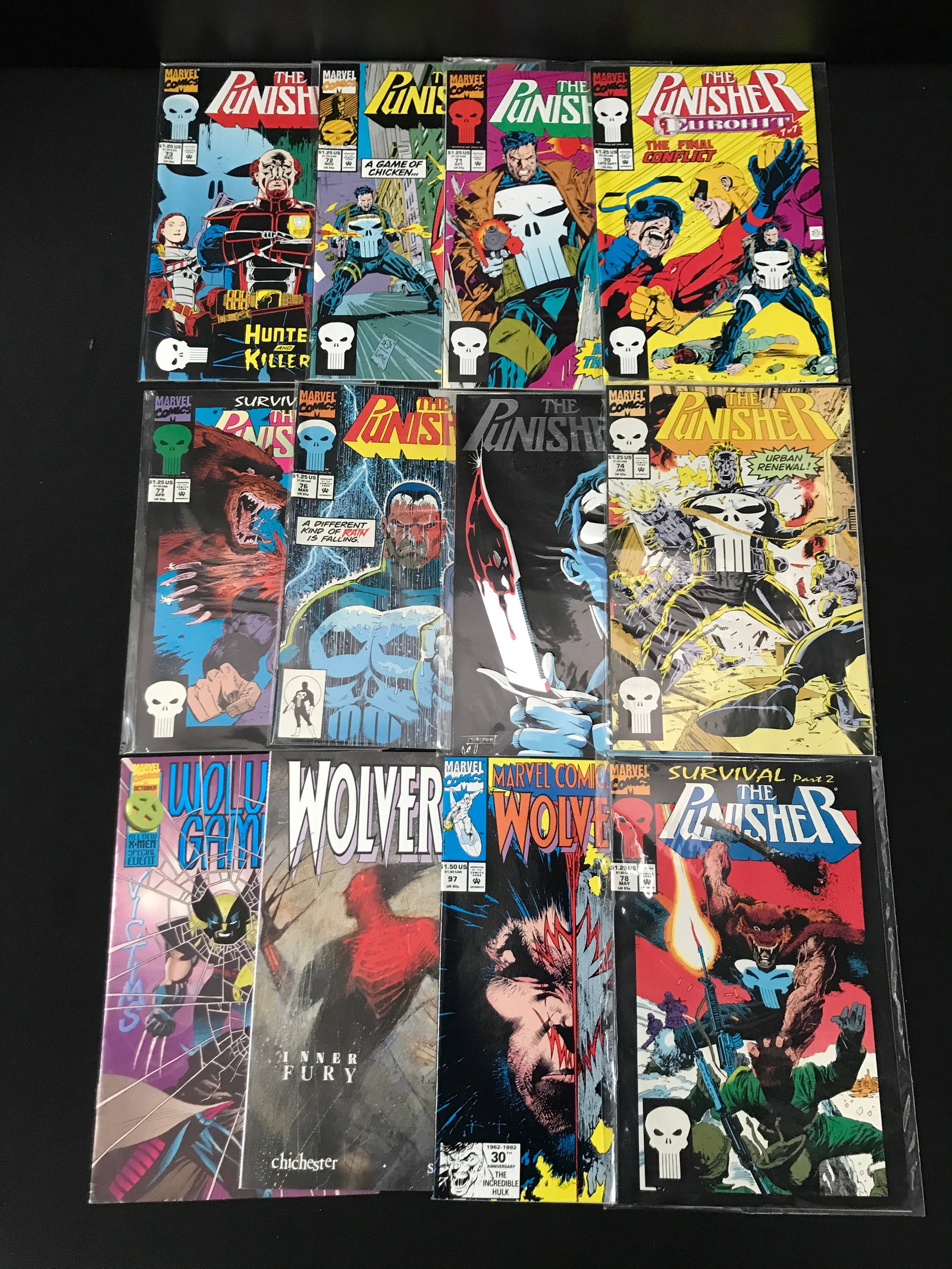 LOT OF 12 MIXED TITLE COMICS - MARVEL COMICS (1 of 1)