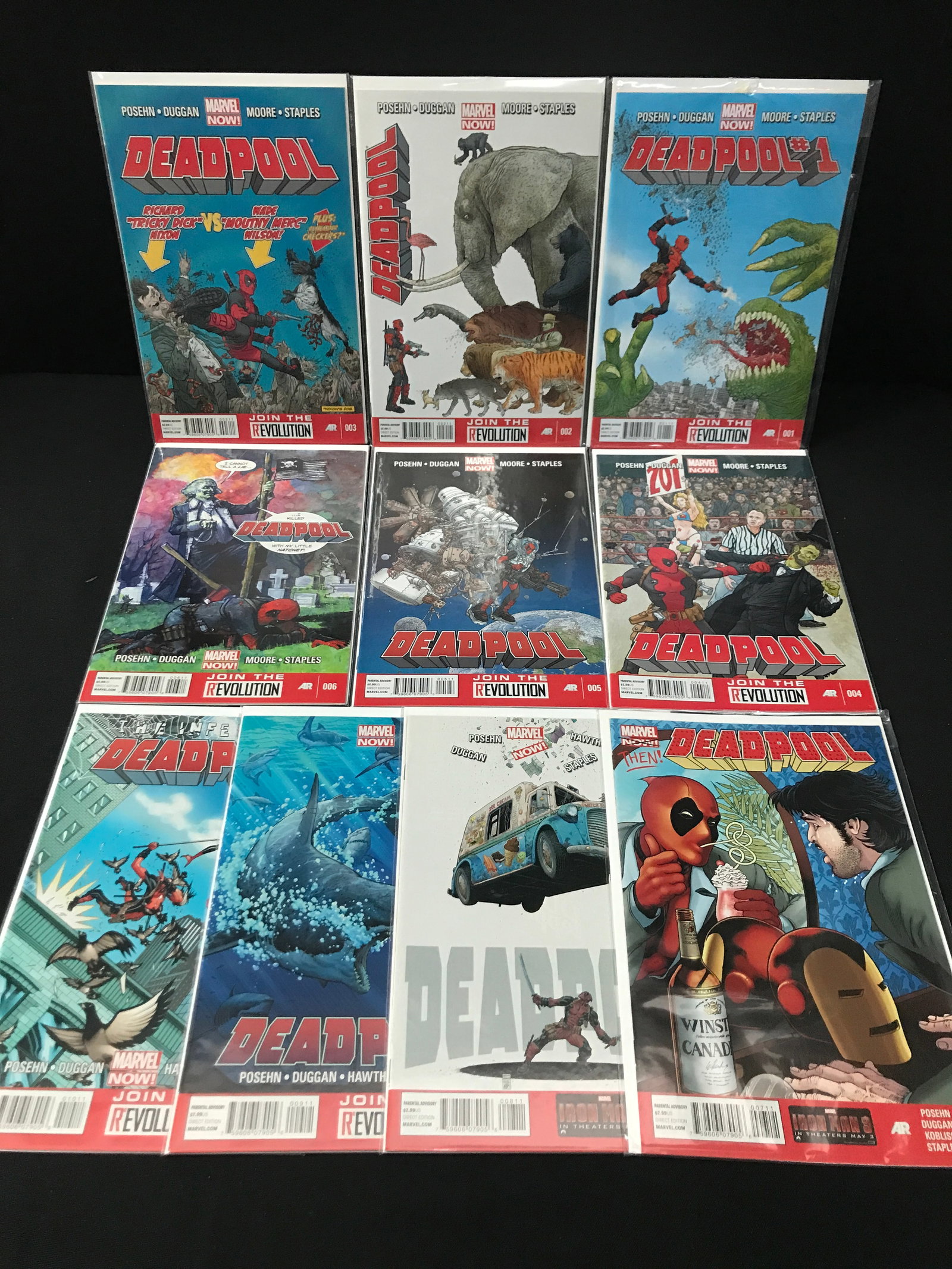 LOT OF 9 DEADPOOL COMICS - MARVEL COMICS (1 of 1)