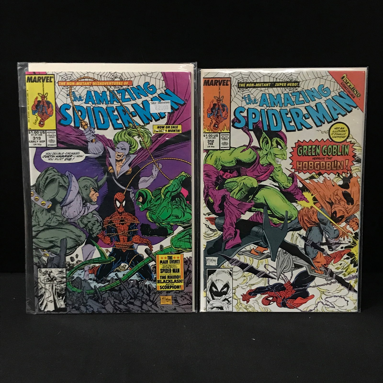 LOT OF 2 AMAZING SPIDERMAN COMICS - MARVEL COMICS (1 of 1)