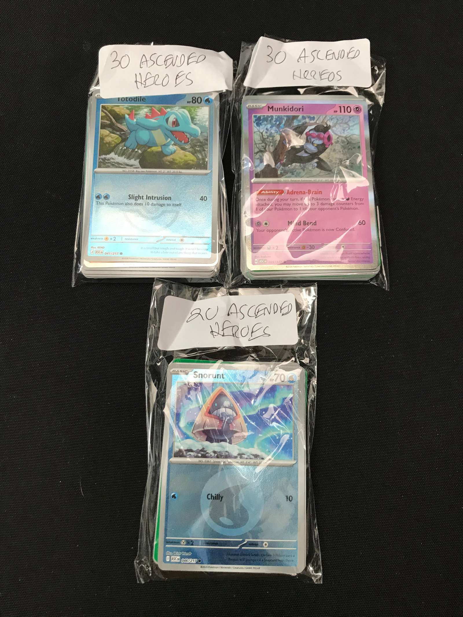 LOT OF 80 POKEMON TCG ASCENDED HEROES TRADING CARDS: Prices are in Canadian dollars
