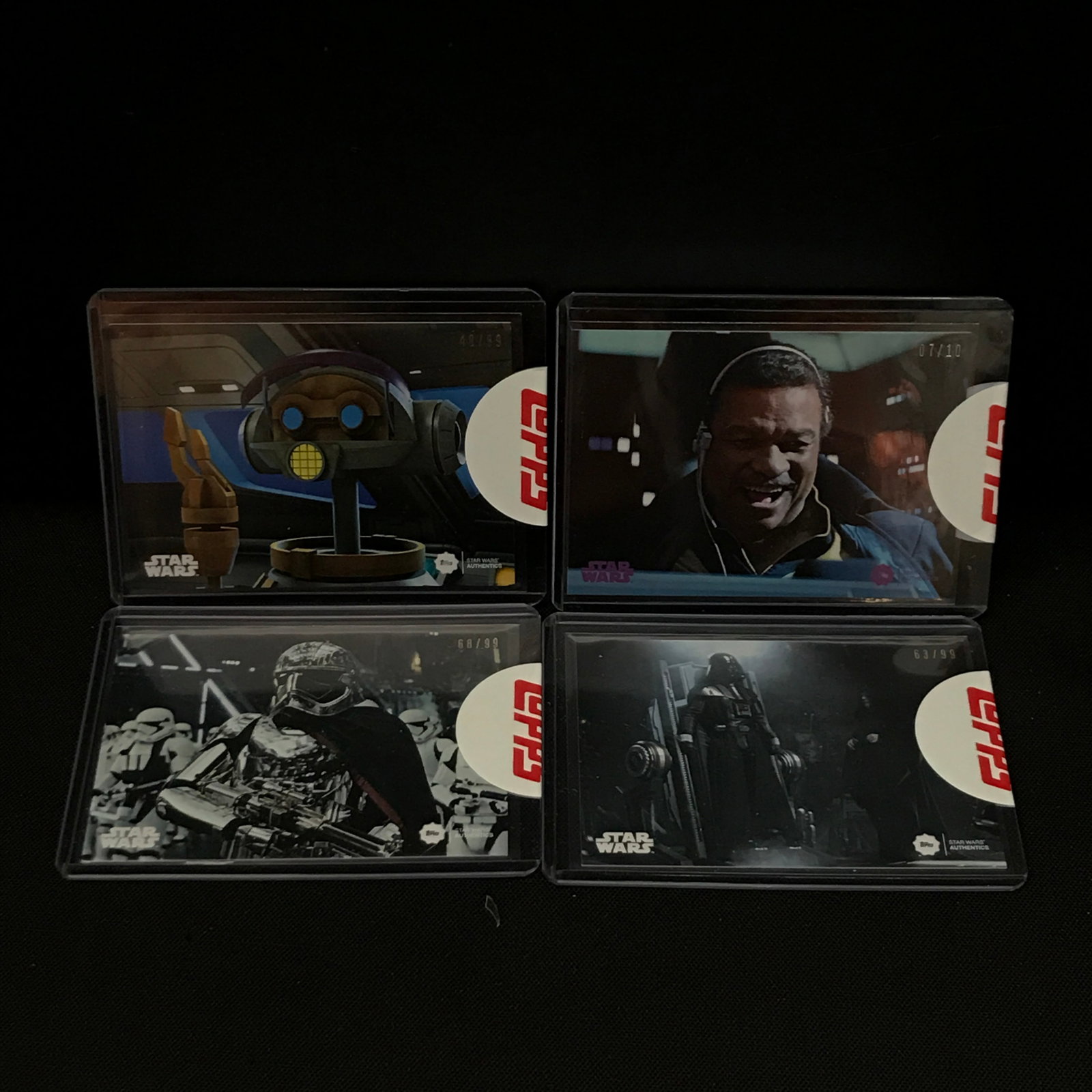 LOT OF 4 LTD EDITION TOPPS STAR WARS TRADING CARDS /99: Prices are in Canadian dollars