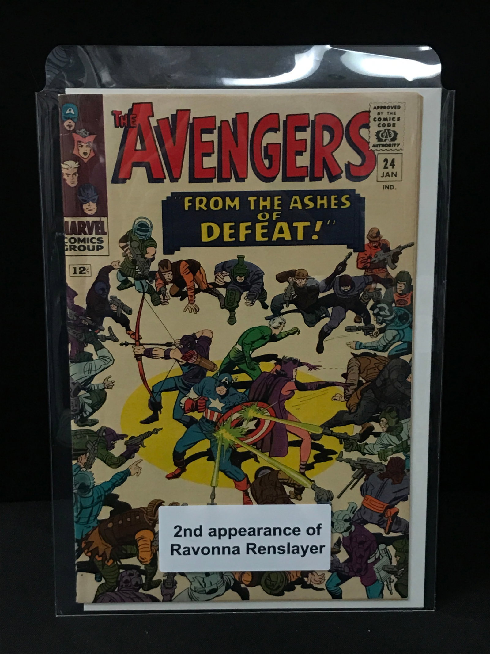 THE AVENGERS #24 2ND APP OF RAVONNA RENSLAYER - MARVEL COMICS: Prices are in Canadian dollars
