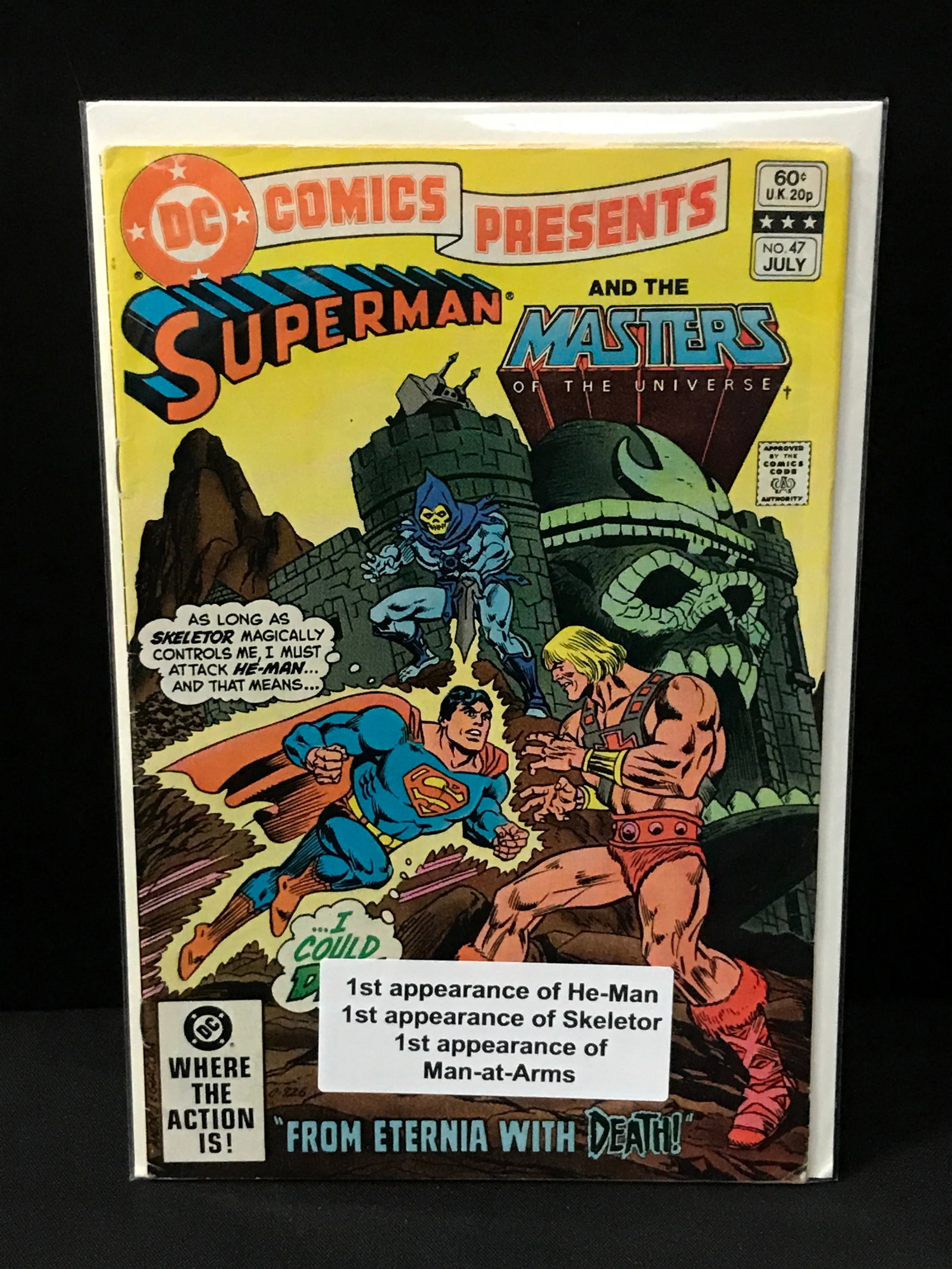 DC COMICS PRESENTS SUPERMAN AND THE MASTERS OF THE UNIVERSE 1ST APP H-MAN & SKELETOR - DC: Prices are in Canadian dollars