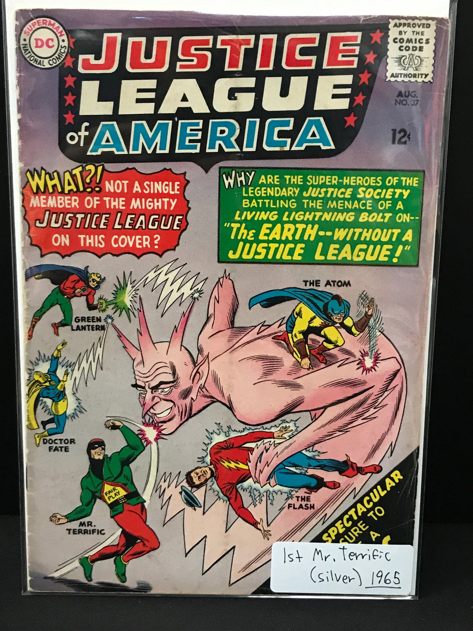 JUSTICE LEAGUE OF AMERICA #37 1ST MR. TERIFFIC (1965) - DC COMICS: Prices are in Canadian dollars