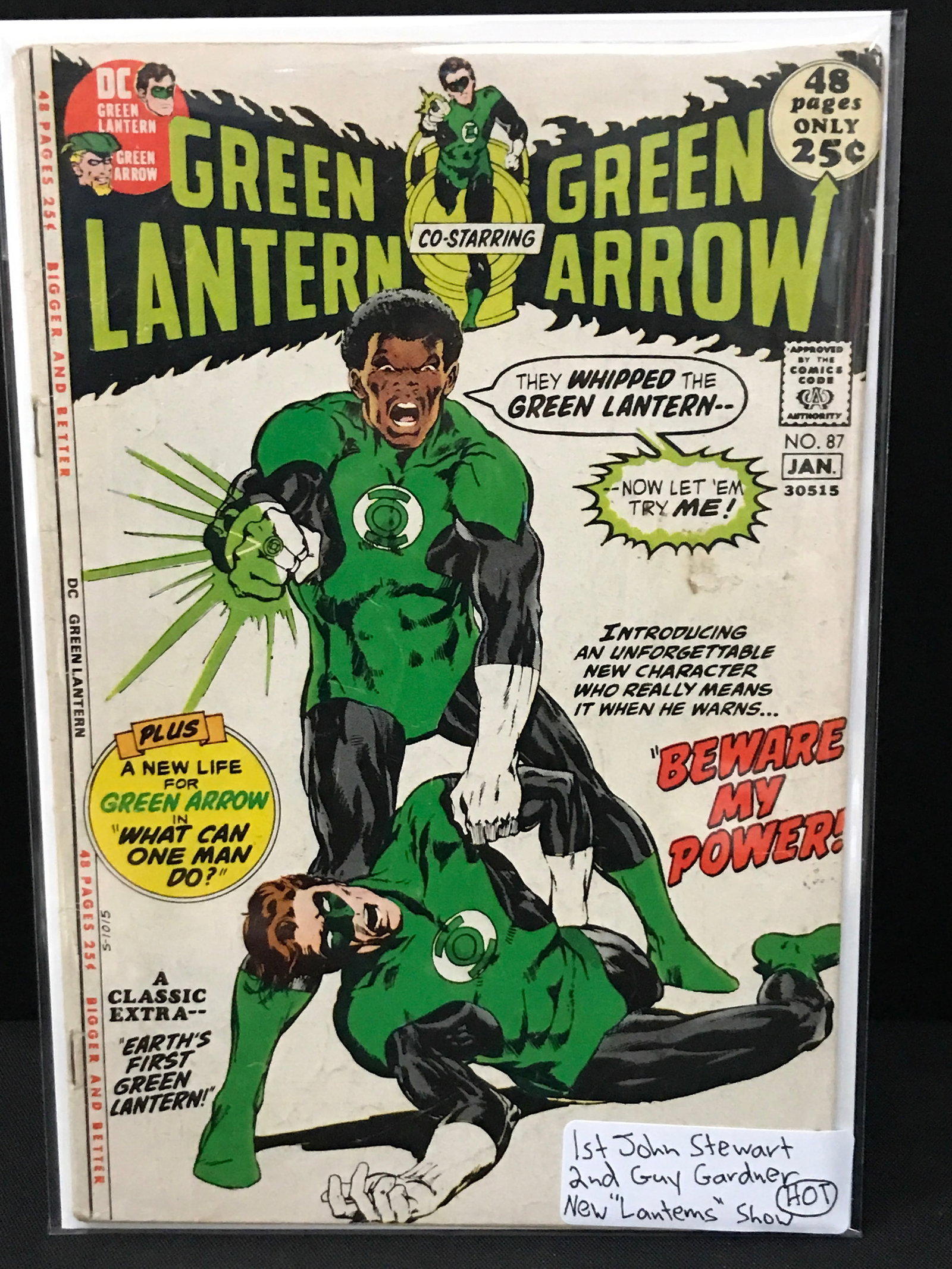 GREEN LANTERN CO-STARRING THE GREEN ARROW #87 1ST JOHN STEWART - DC COMICS (1 of 1)