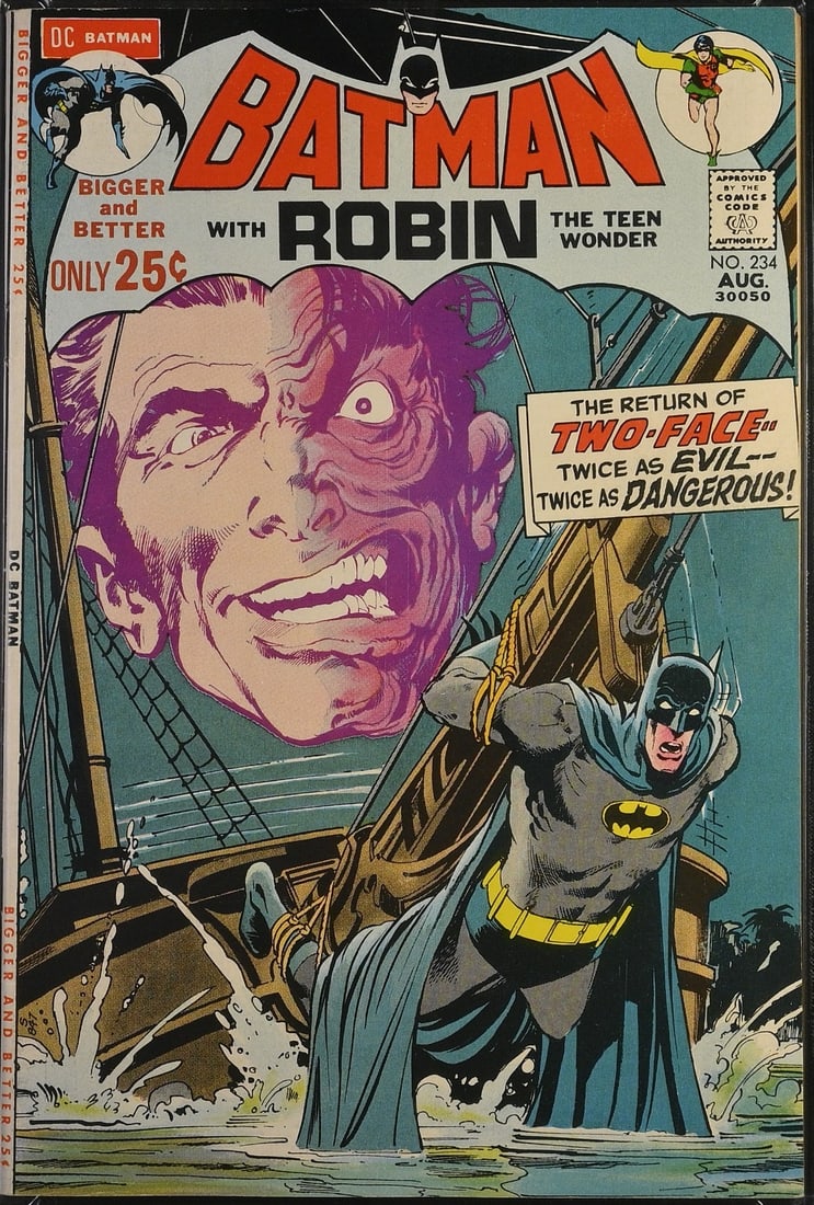 BIG KEY DC COMICS BATMAN WITH ROBIN NO.234 (1ST TWO FACE IN SILVER AGE) HIGH GRADE: Prices are in Canadian dollars