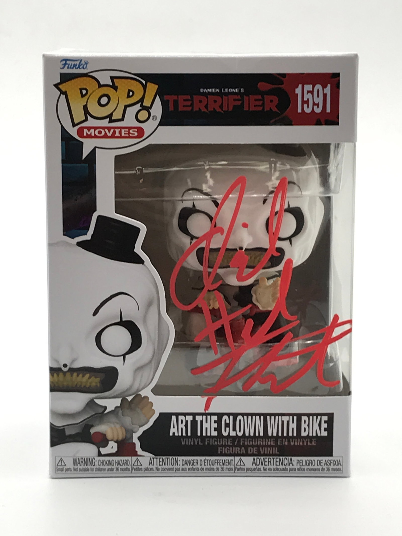 DAVID HOWARD THORNTON SIGNED ART THE CLOWN FUNKO POP - HOLLYWOOD COA: Prices are in Canadian dollars