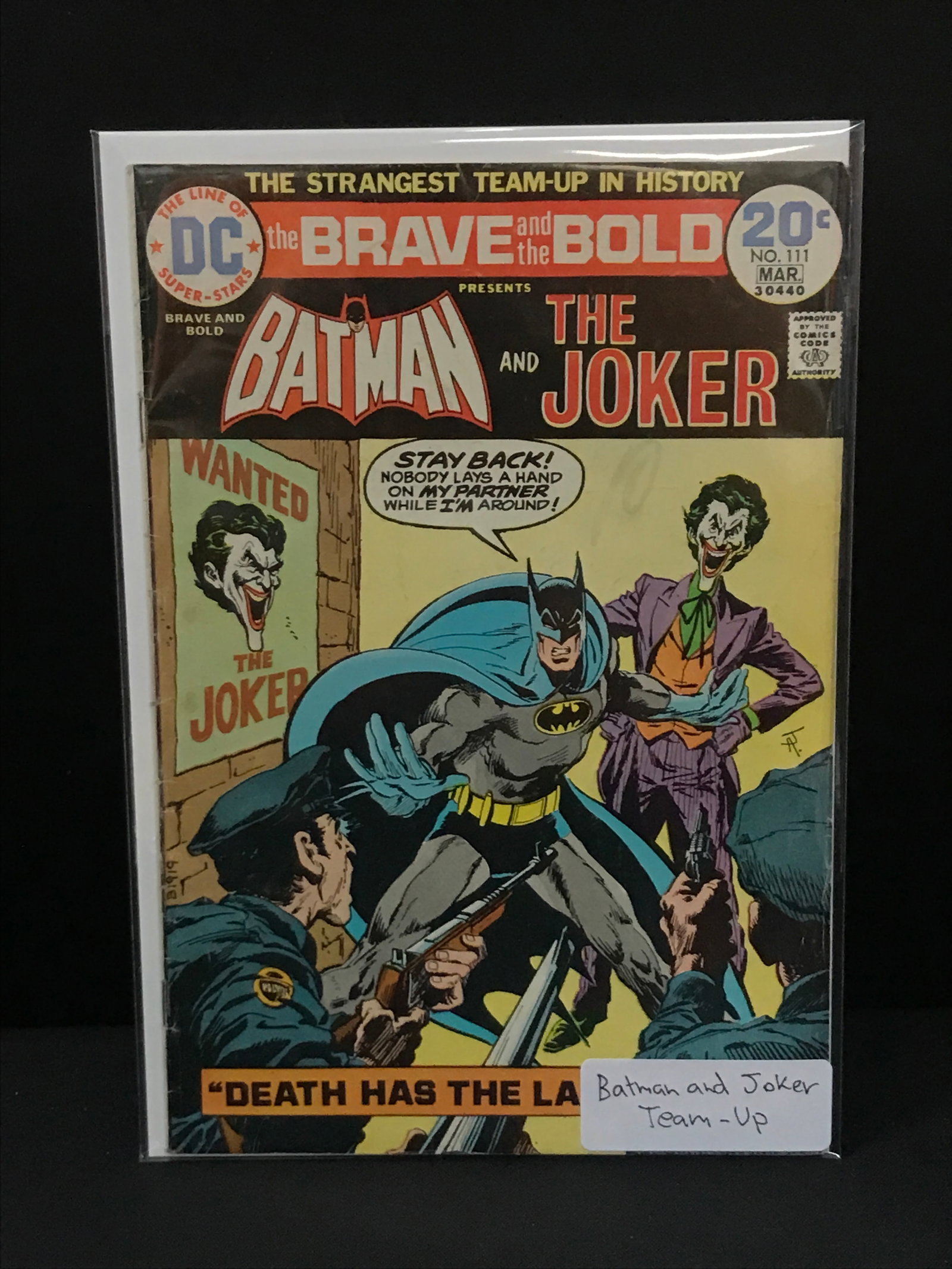 BRAVE AND THE BOLD #111 BATMAN & JOKER TEAM UP - DC COMICS (1 of 1)