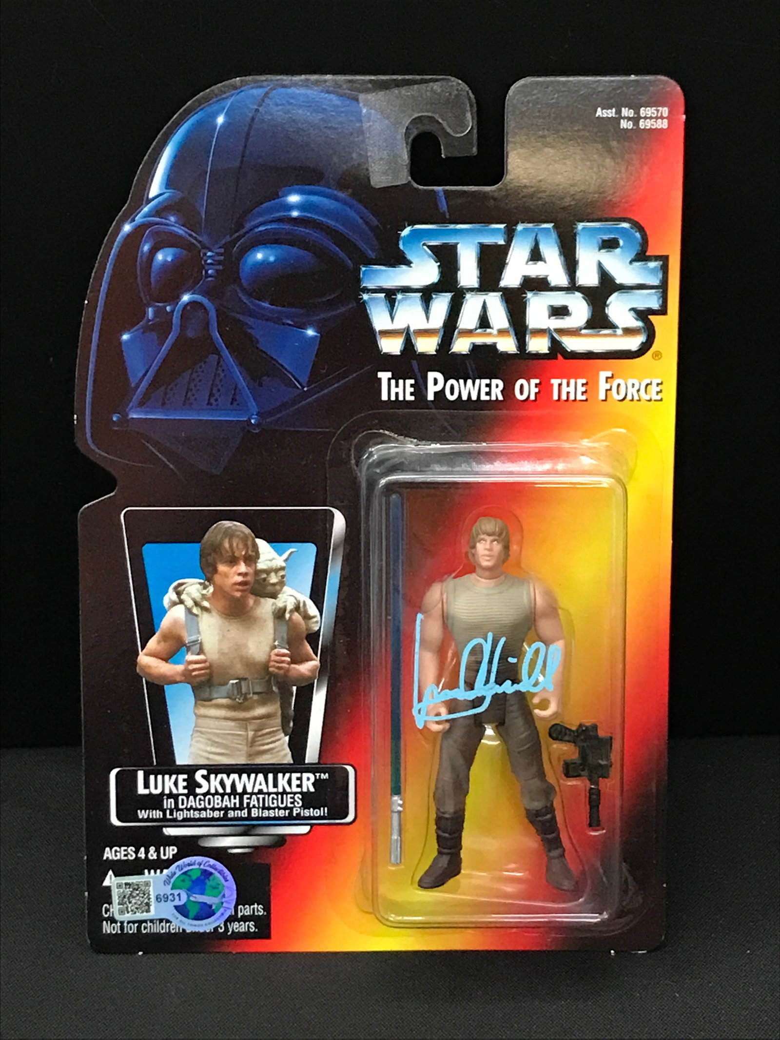 MARK HAMILL SIGNED STAR WARS ACTION FIGURE - WWOC COA: Prices are in Canadian dollars