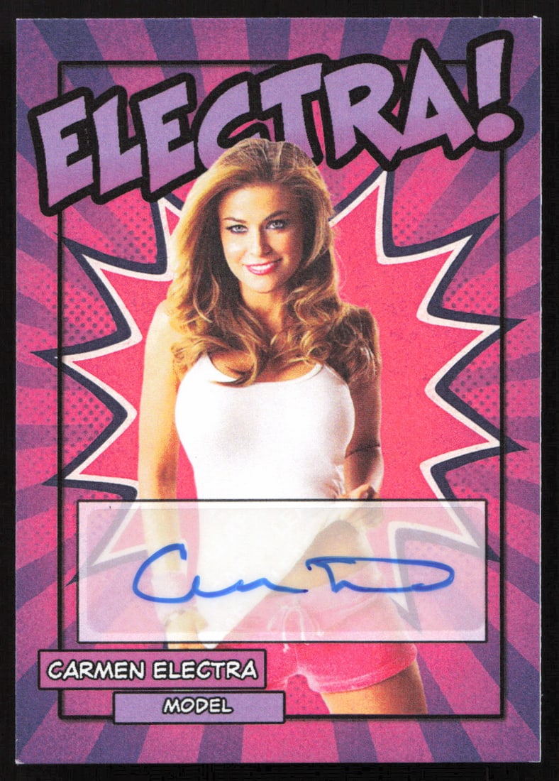 CARMEN ELECTRA SIGNED TRADING CARD: Prices are in Canadian dollars