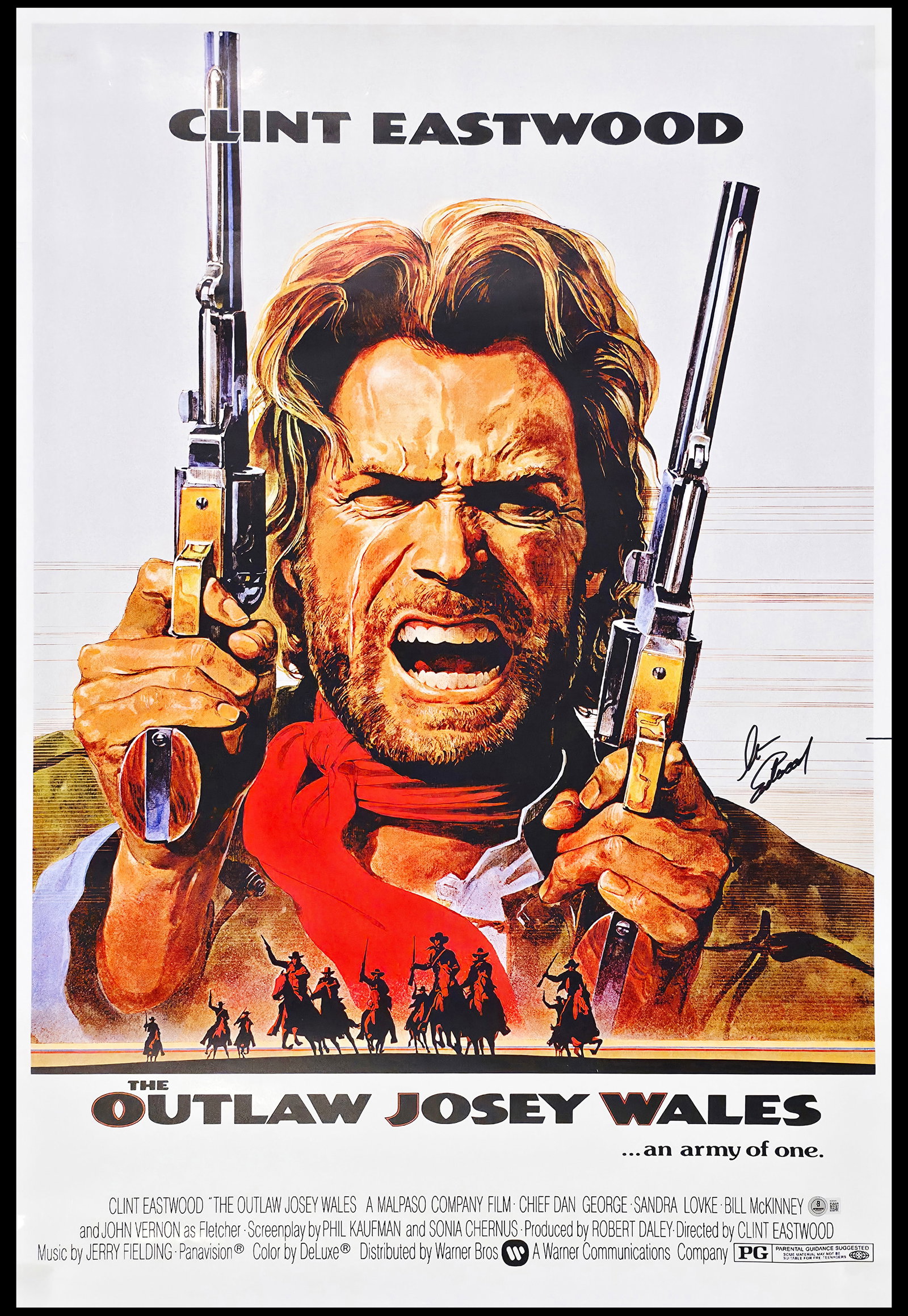 CLINT EASTWOOD SIGNED MOVIE POSTER - BECKETT COA: Prices are in Canadian dollars
