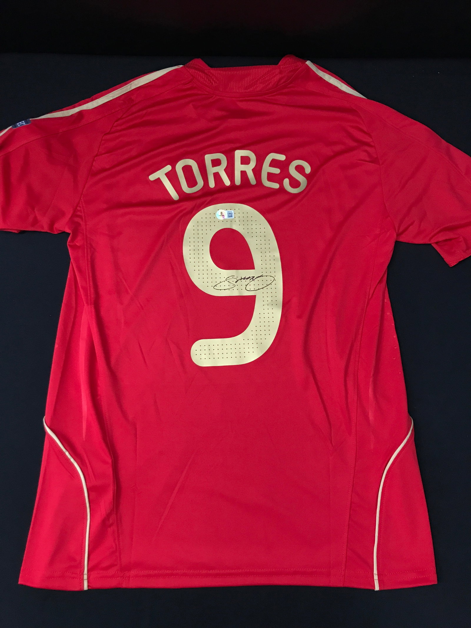 FERNANDO TORRES SIGNED SPAIN JERSEY - BECKETT COA: Prices are in Canadian dollars
