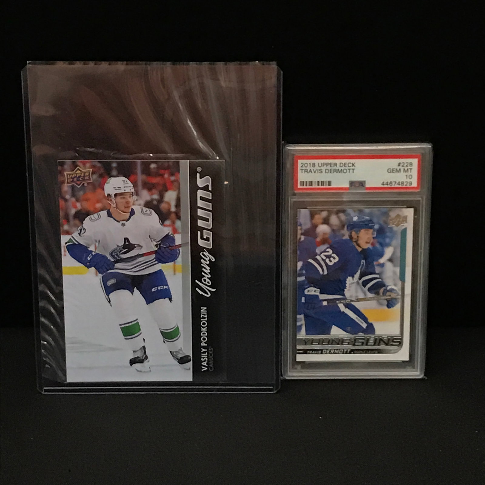 LOT OF 2 YOUNG GUNS HOCKEY TRADING CARDS: Prices are in Canadian dollars