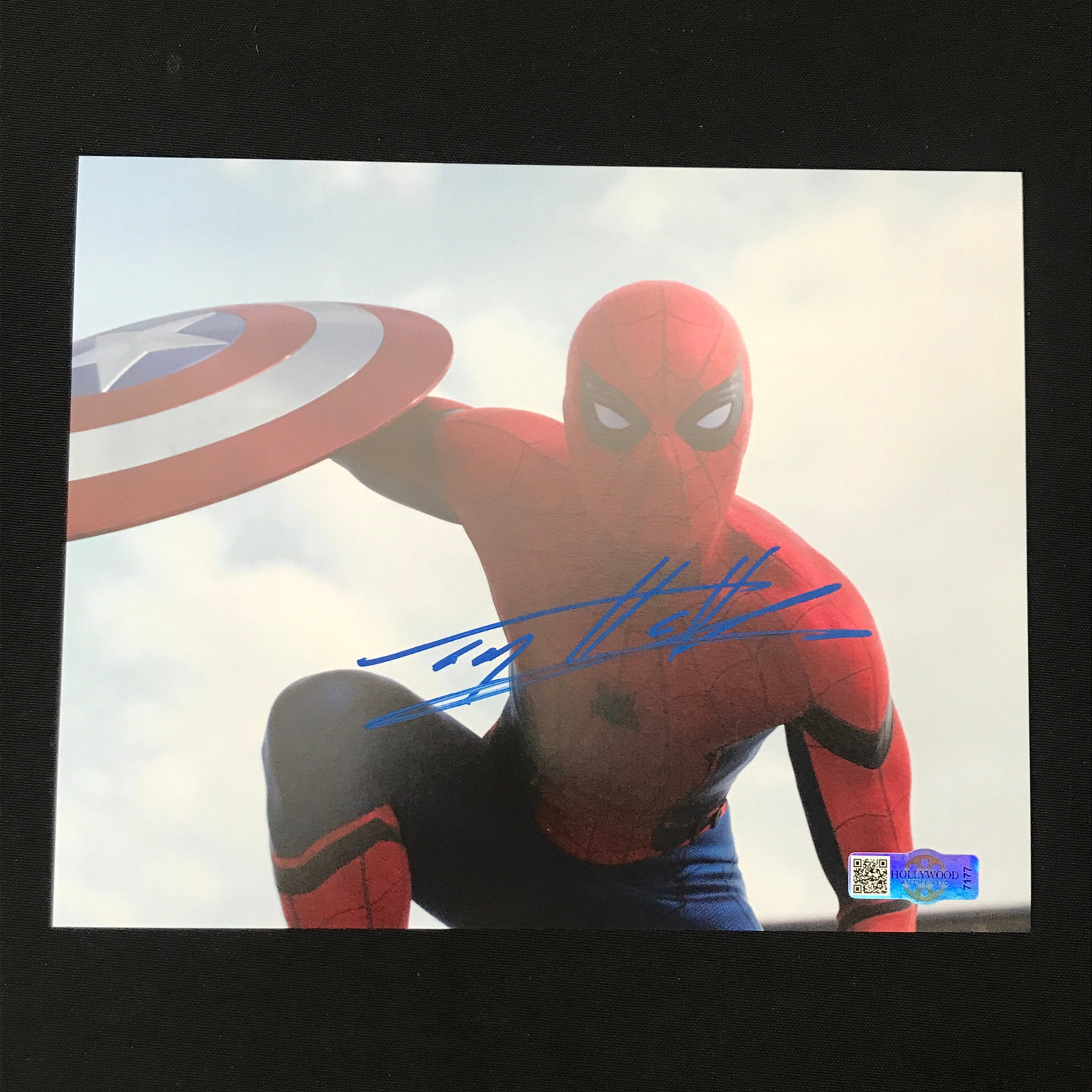 TOM HOLLAND SIGNED SPIDERMAN 8X10 - HOLLYWOOD COA: Prices are in Canadian dollars