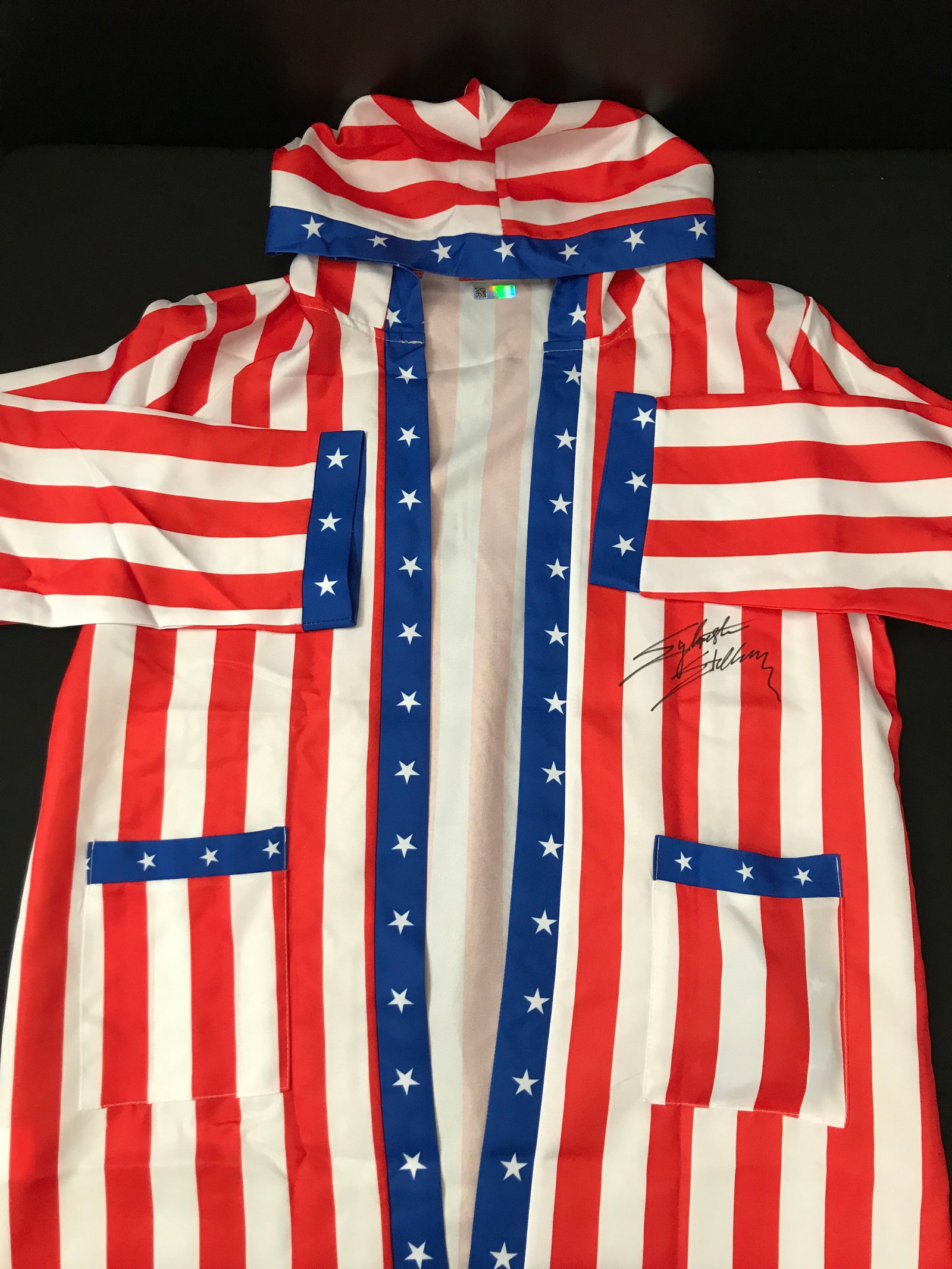 SYLVESTER STALLONE SIGNED ROCKY BOXING ROBE - HOLLYWOOD COA: Prices are in Canadian dollars