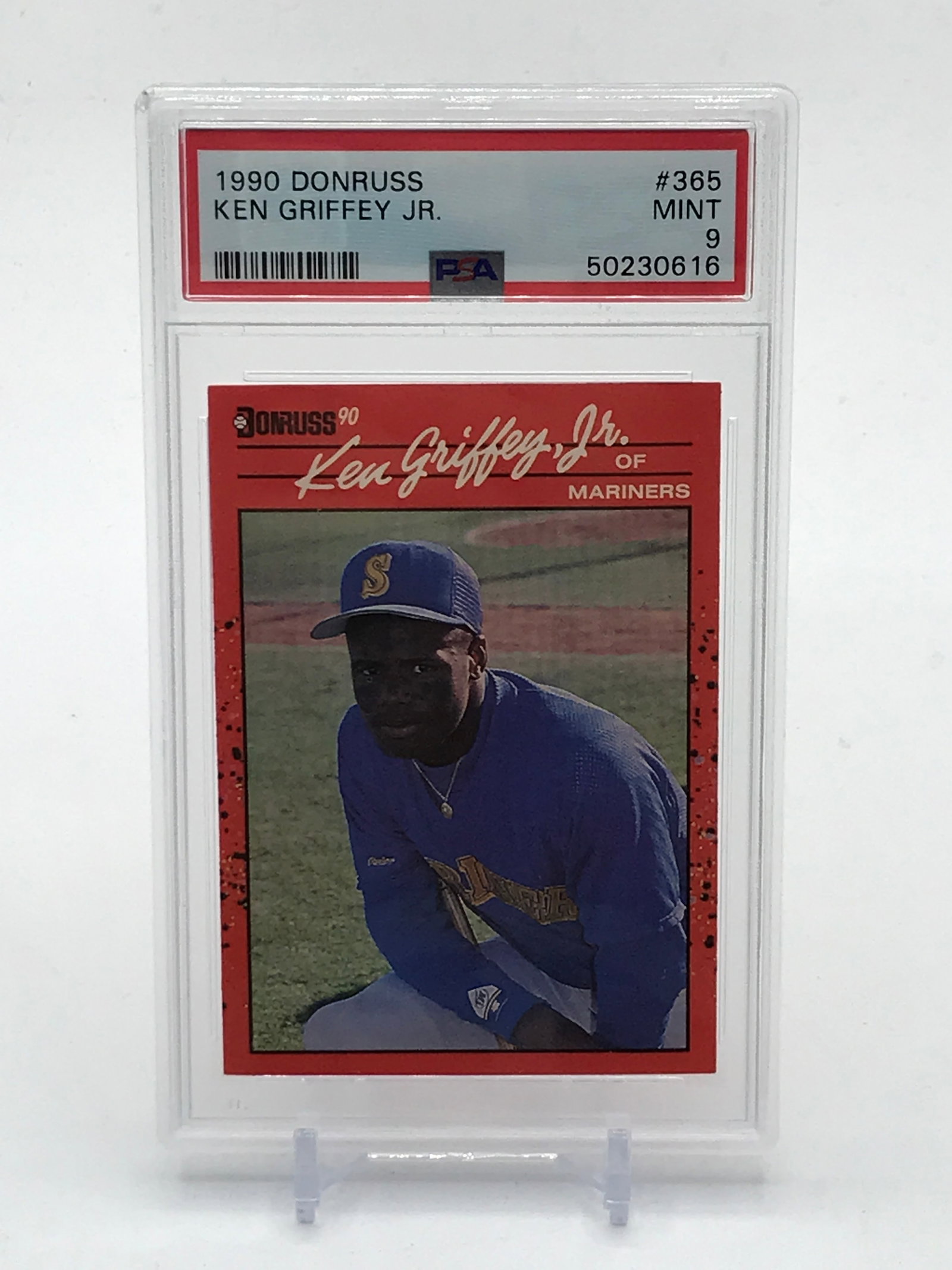 1990 DONRUSS KEN GRIFFEY JR TRADING CARD - PSA GRADE 9: Prices are in Canadian dollars