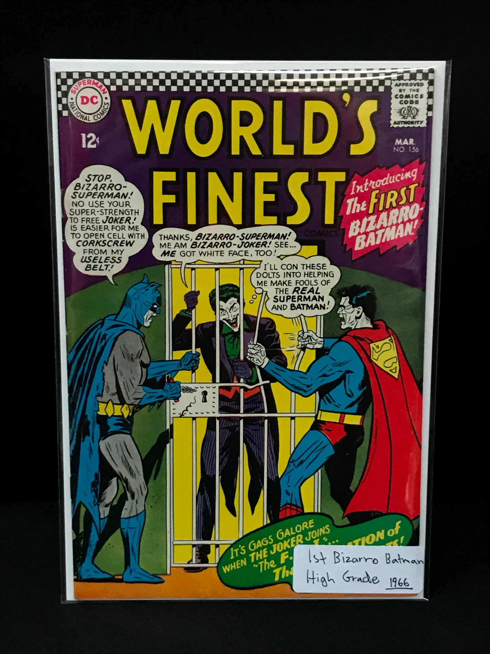WORLD'S FINEST #156 1ST BIZARRO BATMAN (1966) - DC COMICS: Prices are in Canadian dollars