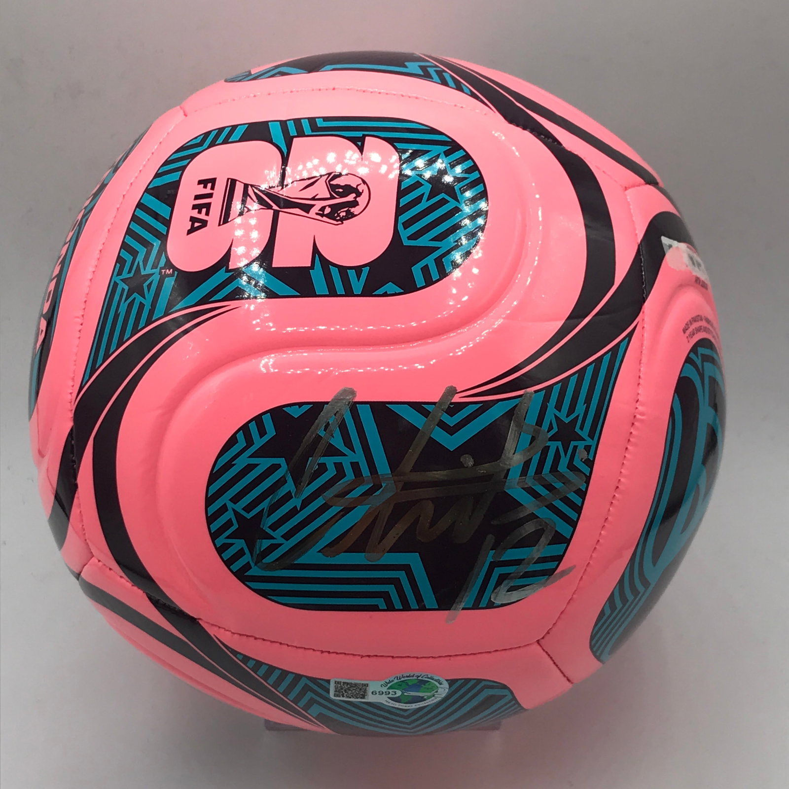 CHRISTINE SINCLAIR SIGNED SOCCER BALL - WWOC COA: Prices are in Canadian dollars