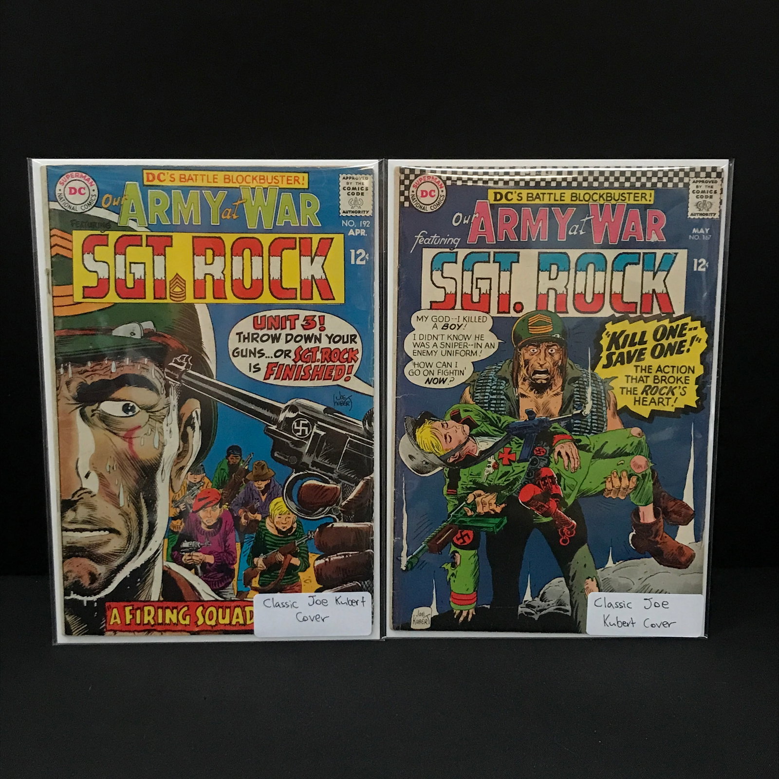 LOT OF 2 ARMY AT WAR SGT ROCK COMICS - DC COMICS (1 of 1)
