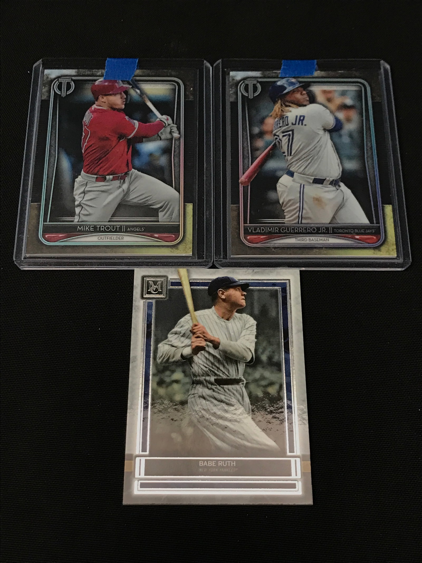 LOT OF 3 BASEBALL TRADING CARDS: Prices are in Canadian dollars
