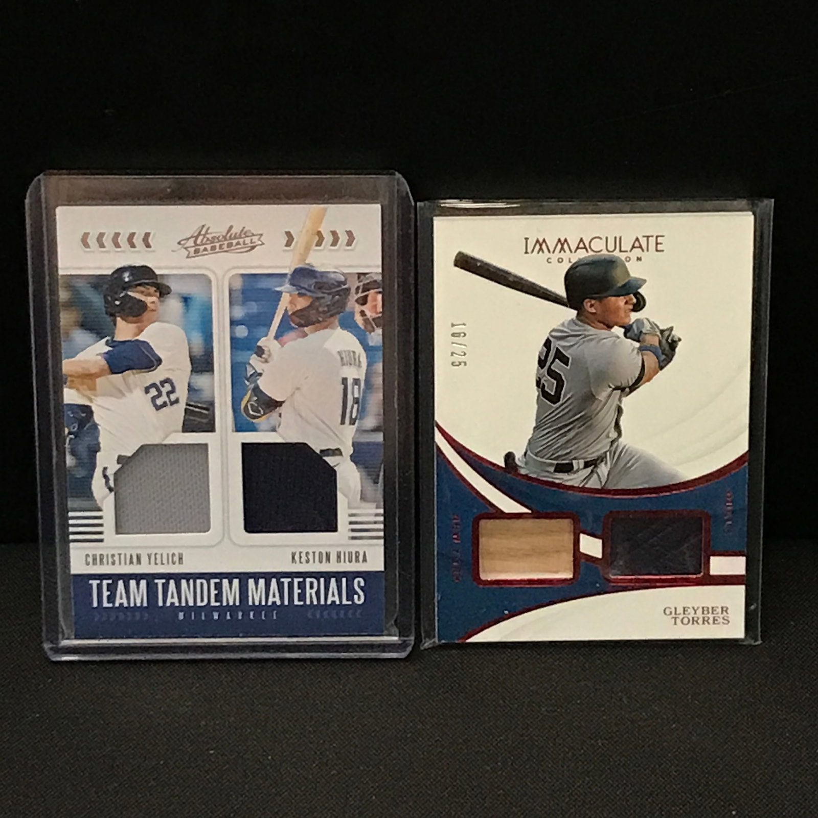 LOT OF 2 DUAL PATCH BASEBALL TRADING CARDS: Prices are in Canadian dollars