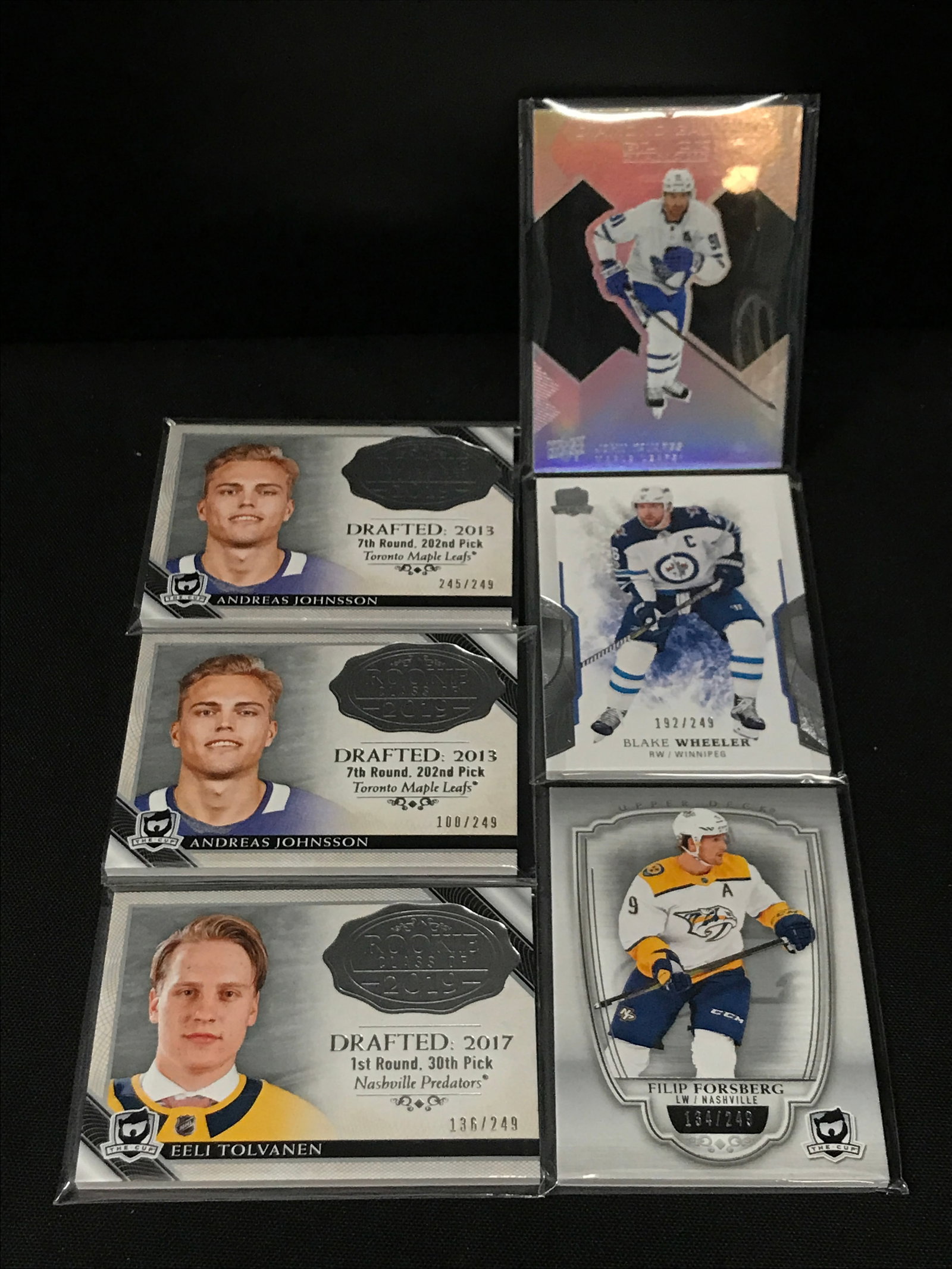 LOT OF 6 HOCKEY TRADING CARDS - INCLUDING 4 FROM THE CUP: Prices are in Canadian dollars