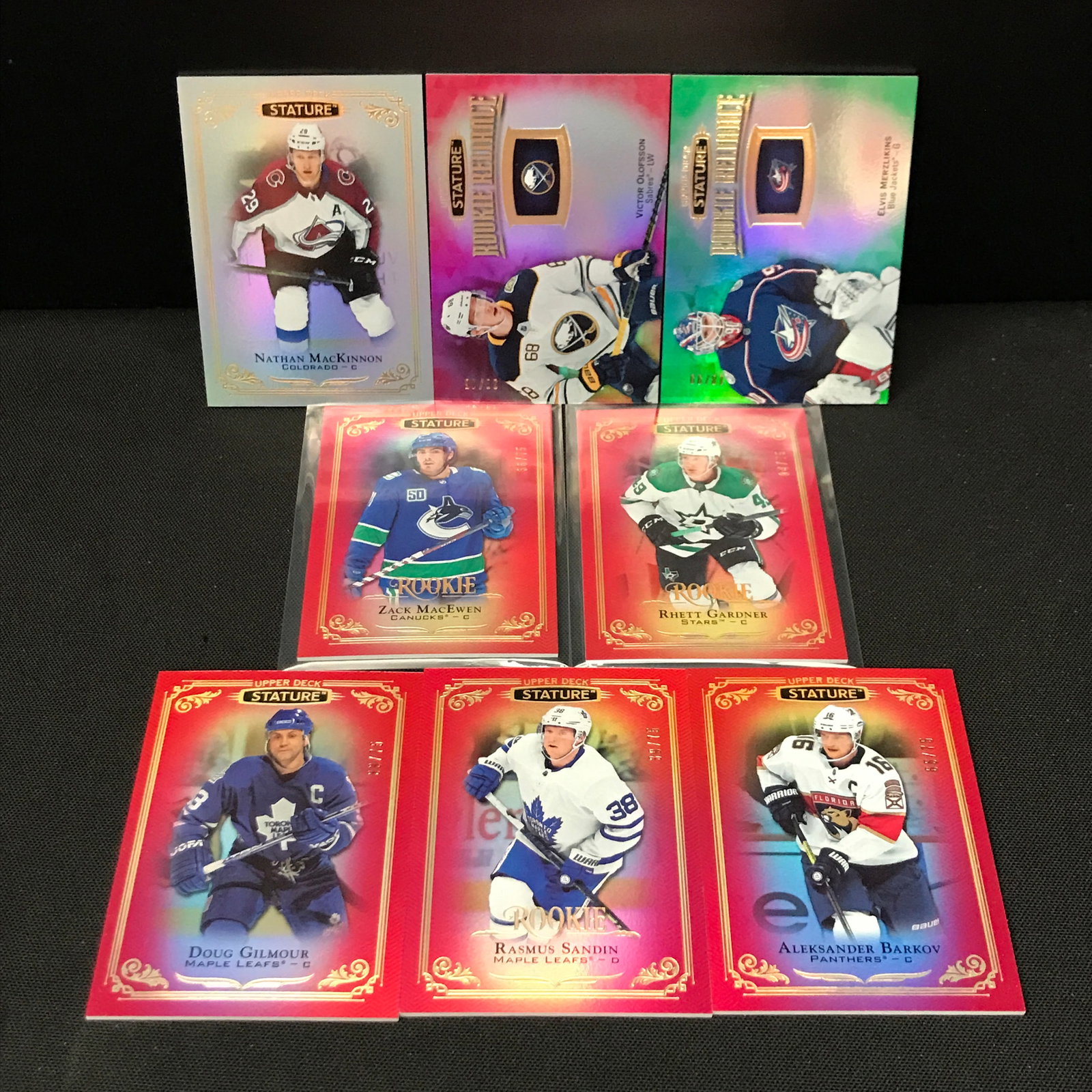 LOT OF 8 UPPER DECK STATURE HOCKEY TRADING CARDS: Prices are in Canadian dollars