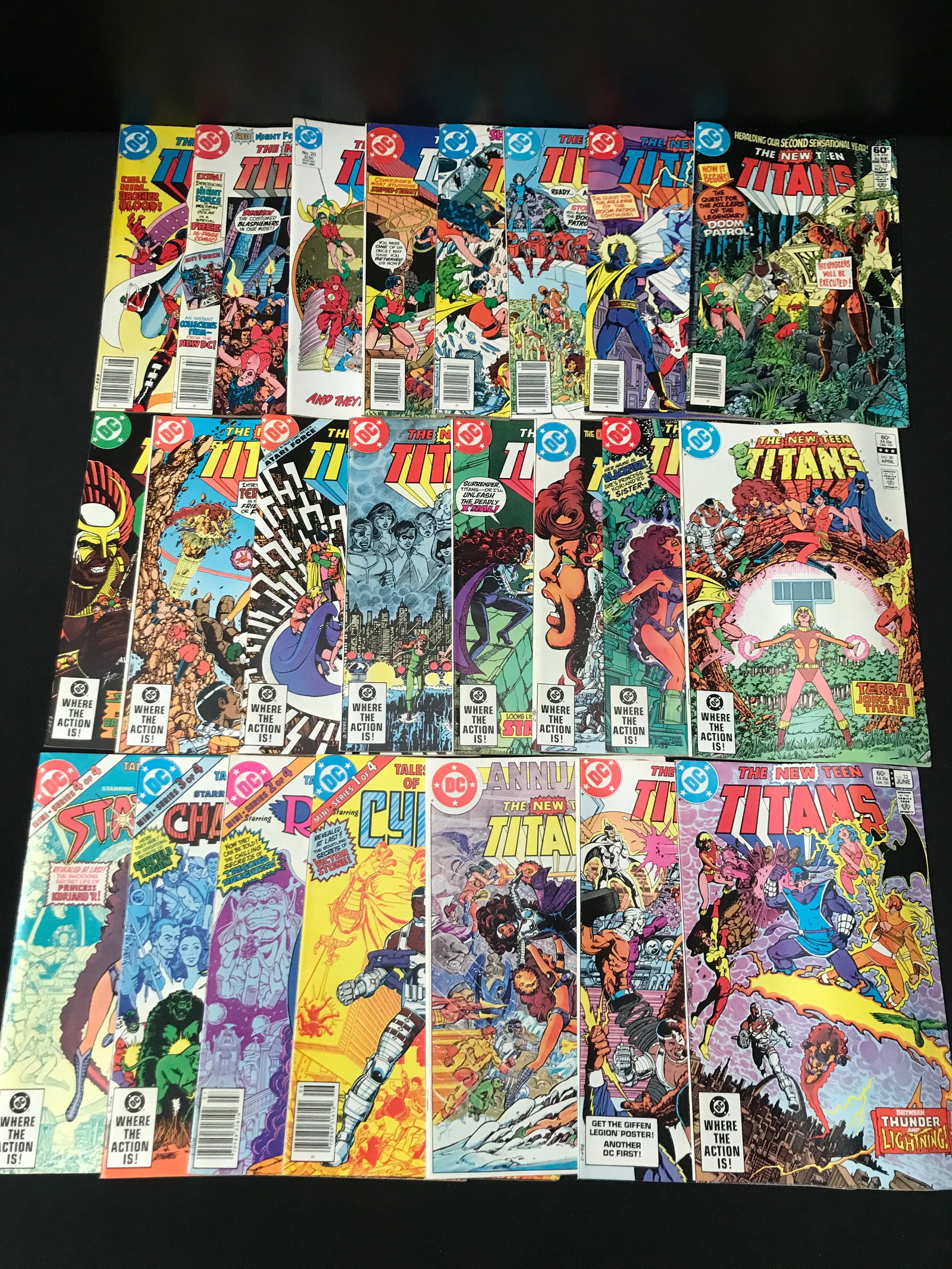 LARGE LOT OF THE NEW TEEN TITANS COMICS - DC COMICS: Prices are in Canadian dollars