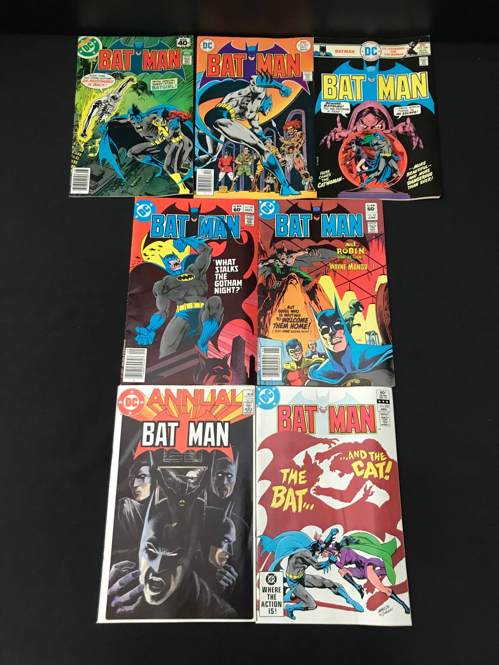 LOT OF 7 BATMAN COMICS - DC COMICS (1 of 1)