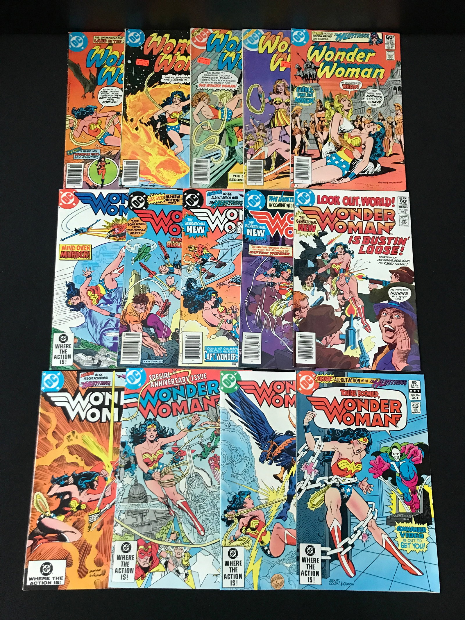 LOT OF 14 WONDER WOMAN COMICS - DC COMICS: Prices are in Canadian dollars