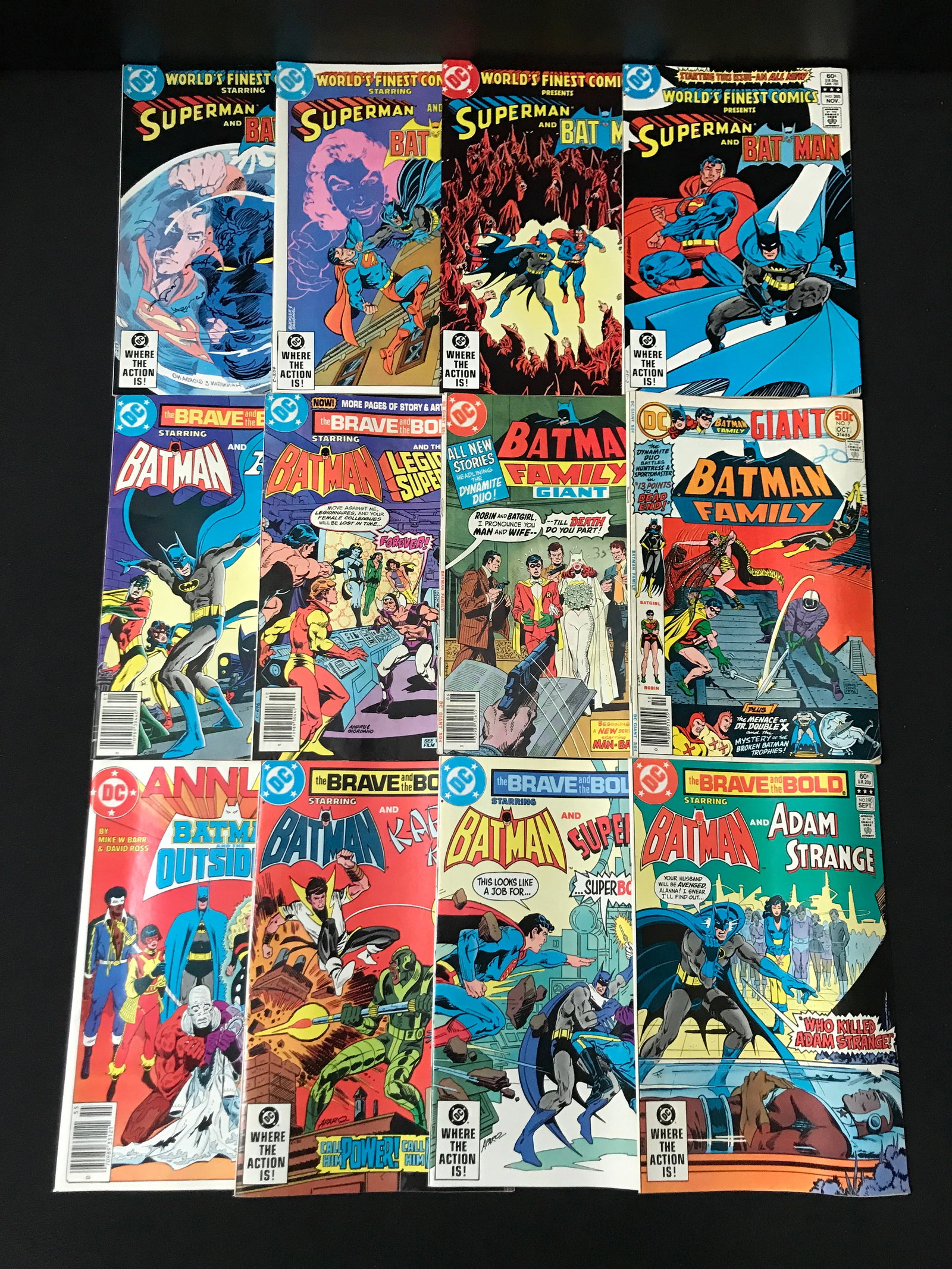 LOT OF 12 COMICS FEATURING BATMAN - DC COMICS (1 of 1)