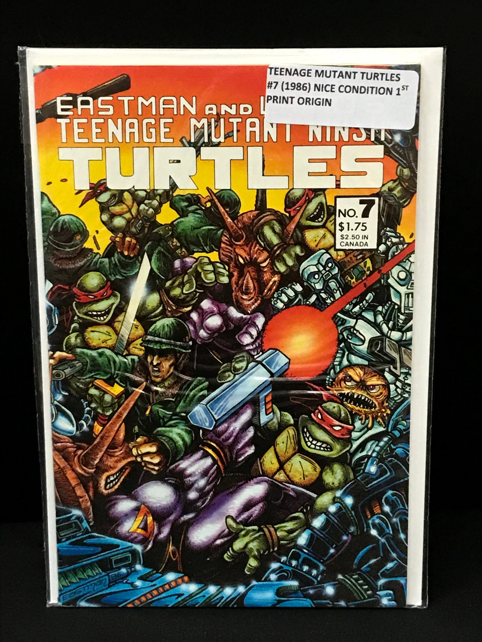 TEENAGE MUTANT NINJA TURTLES #7 (1986) 1ST PRINT - EASTMAN AND LAIRD: Prices are in Canadian dollars