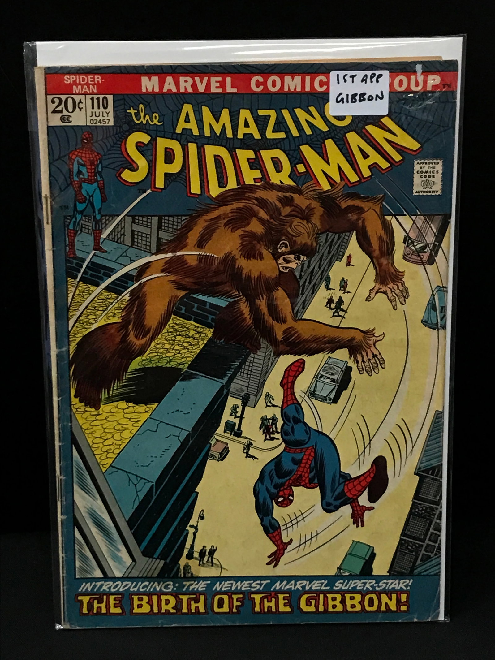 THE AMAZING SPIDERMAN #110 1ST GIBBON - MARVEL COMICS (1 of 1)
