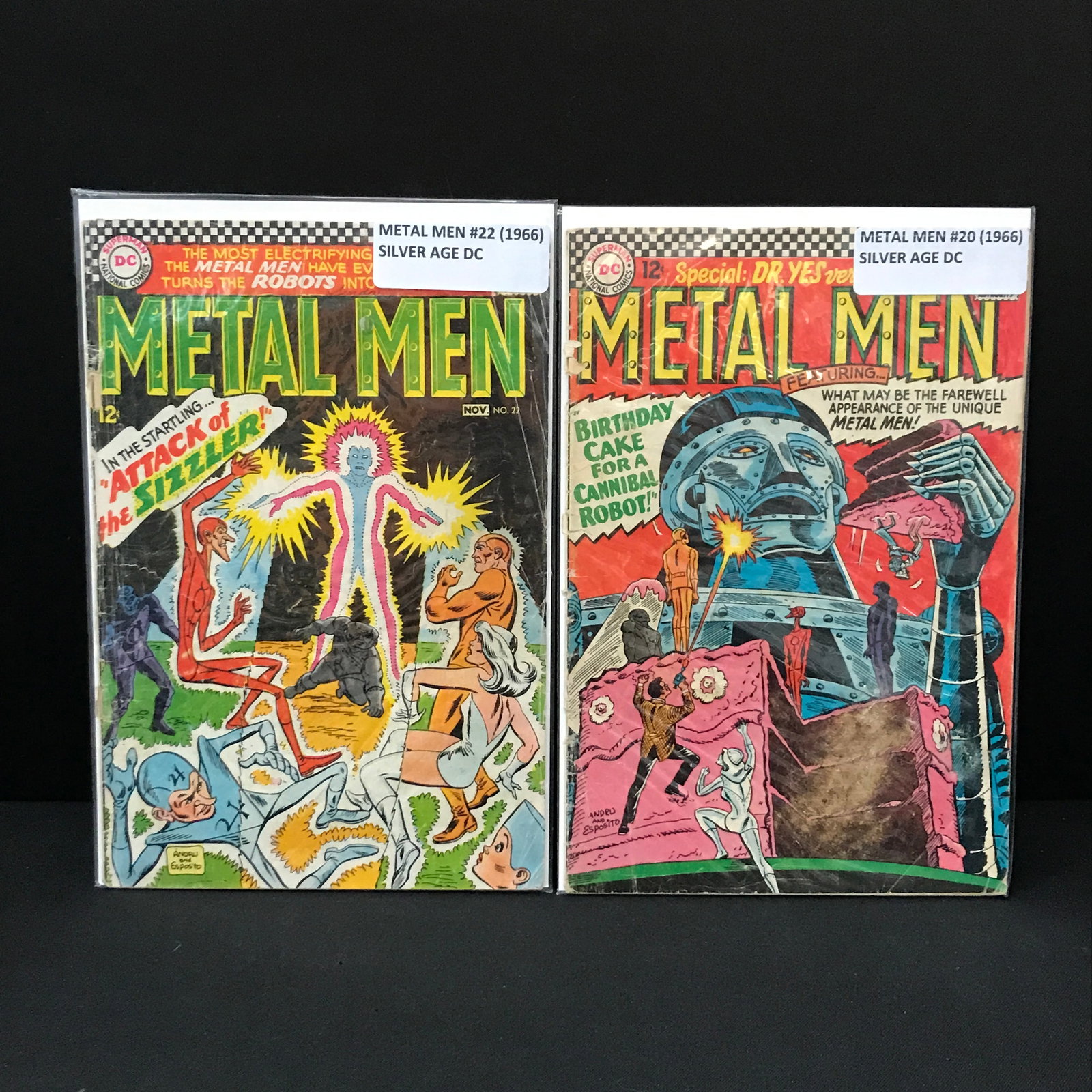 LOT OF 2 METAL MEN COMICS (1966) - DC COMICS: Prices are in Canadian dollars